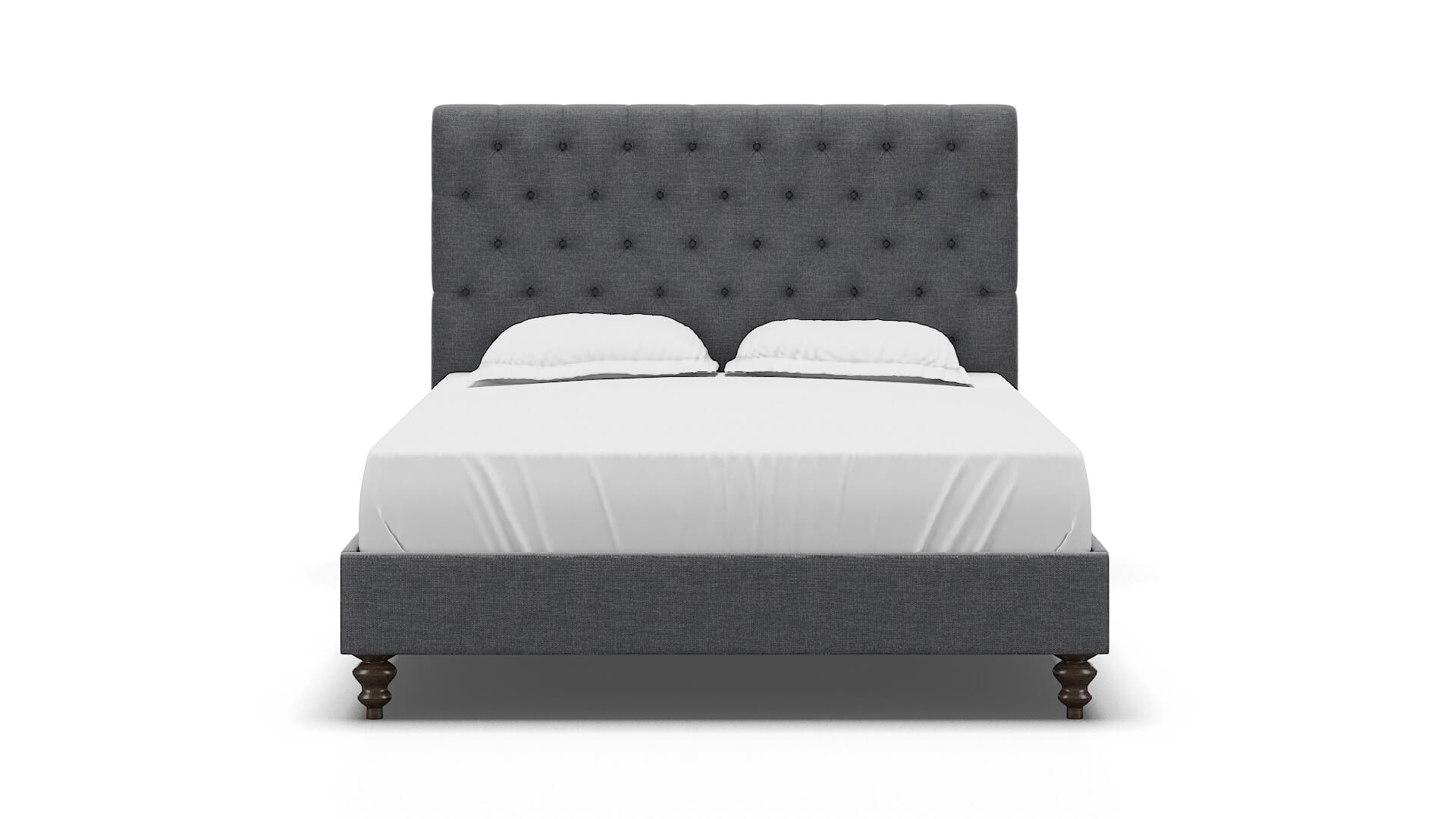 Decima Lana Onyx Bed espresso legs 1