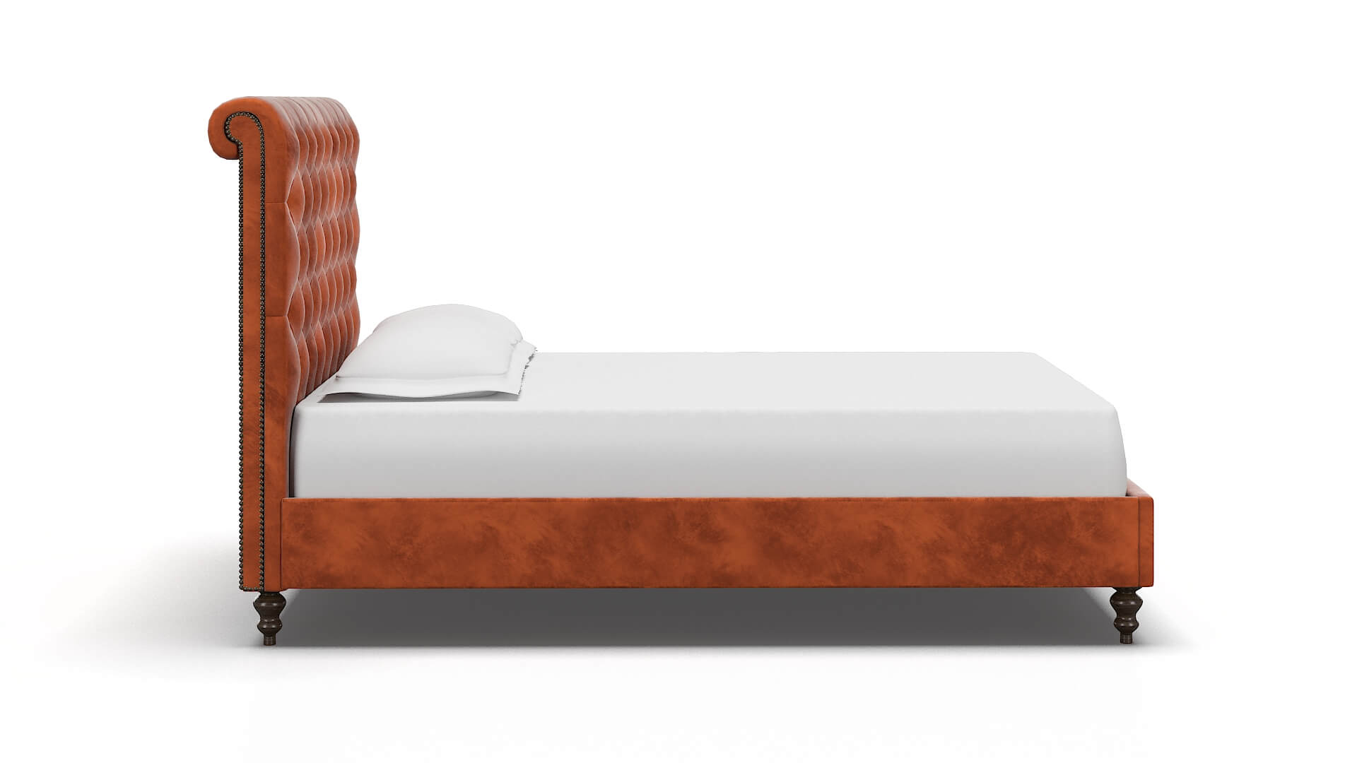 Decima Loft Copper Bed espresso legs 3