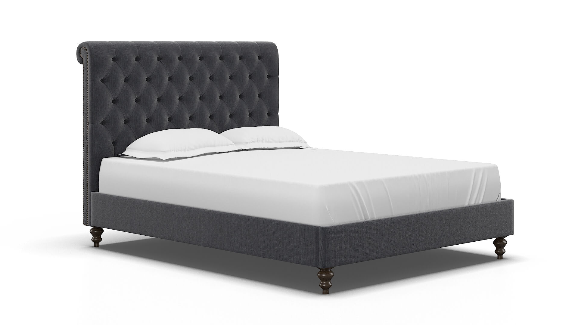 Decima Parker Midnight Bed espresso legs 2