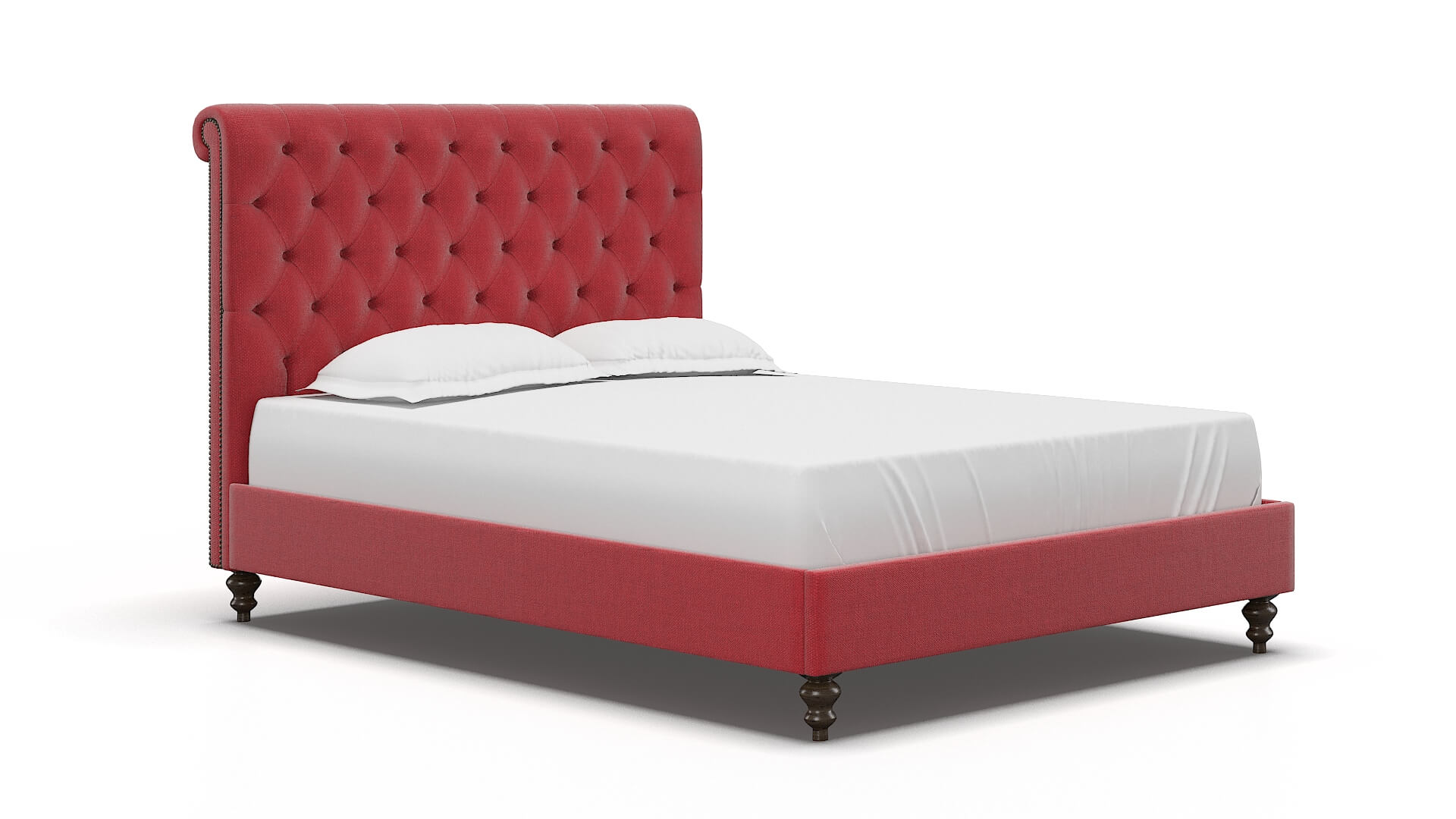 Decima Pauline Ruby Bed espresso legs 2