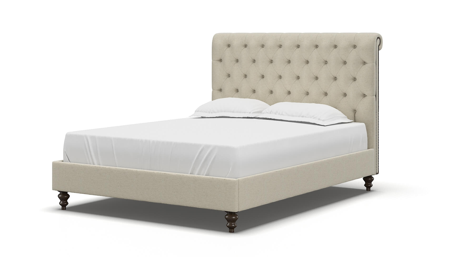 Decima Phoenix Ivory Bed espresso legs 5