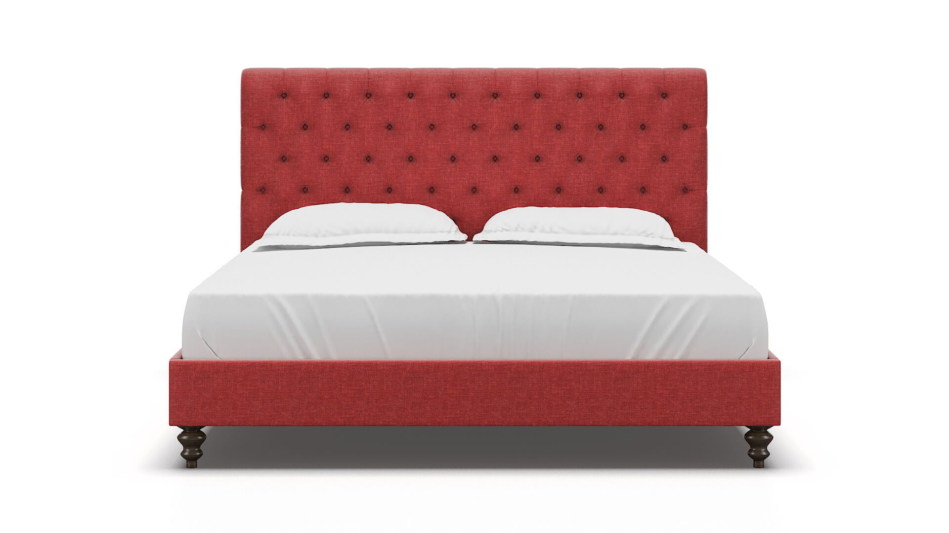 Decima Portland Berry Bed King espresso legs 1