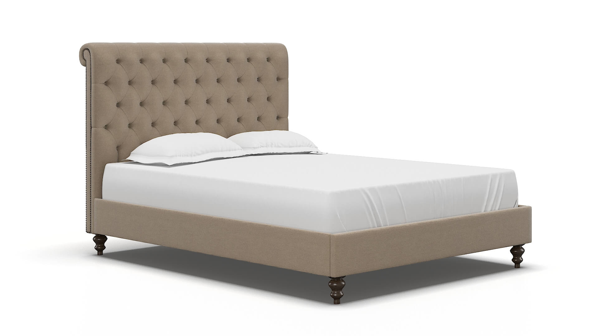 Decima Rocket Cappuccino Bed espresso legs 2