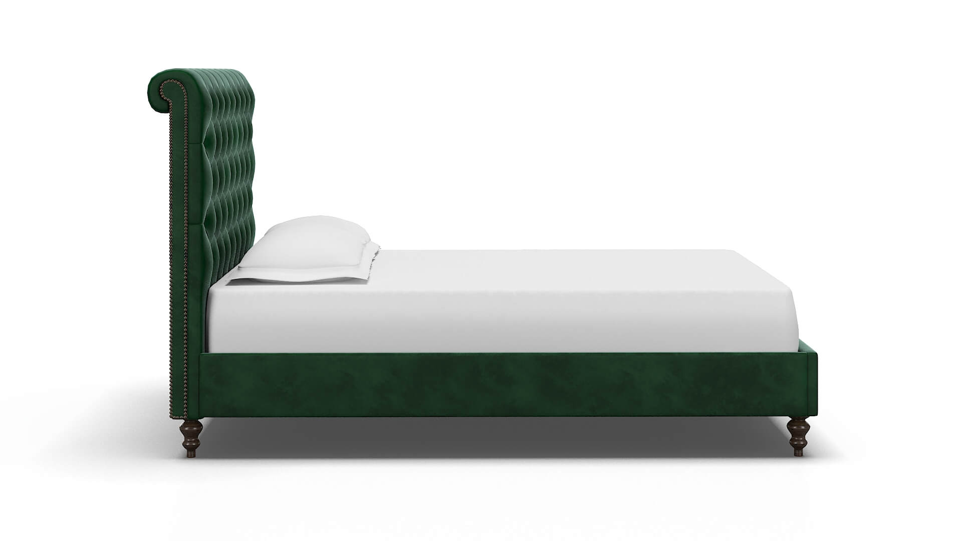 Decima Royale Evergreen Bed espresso legs 3