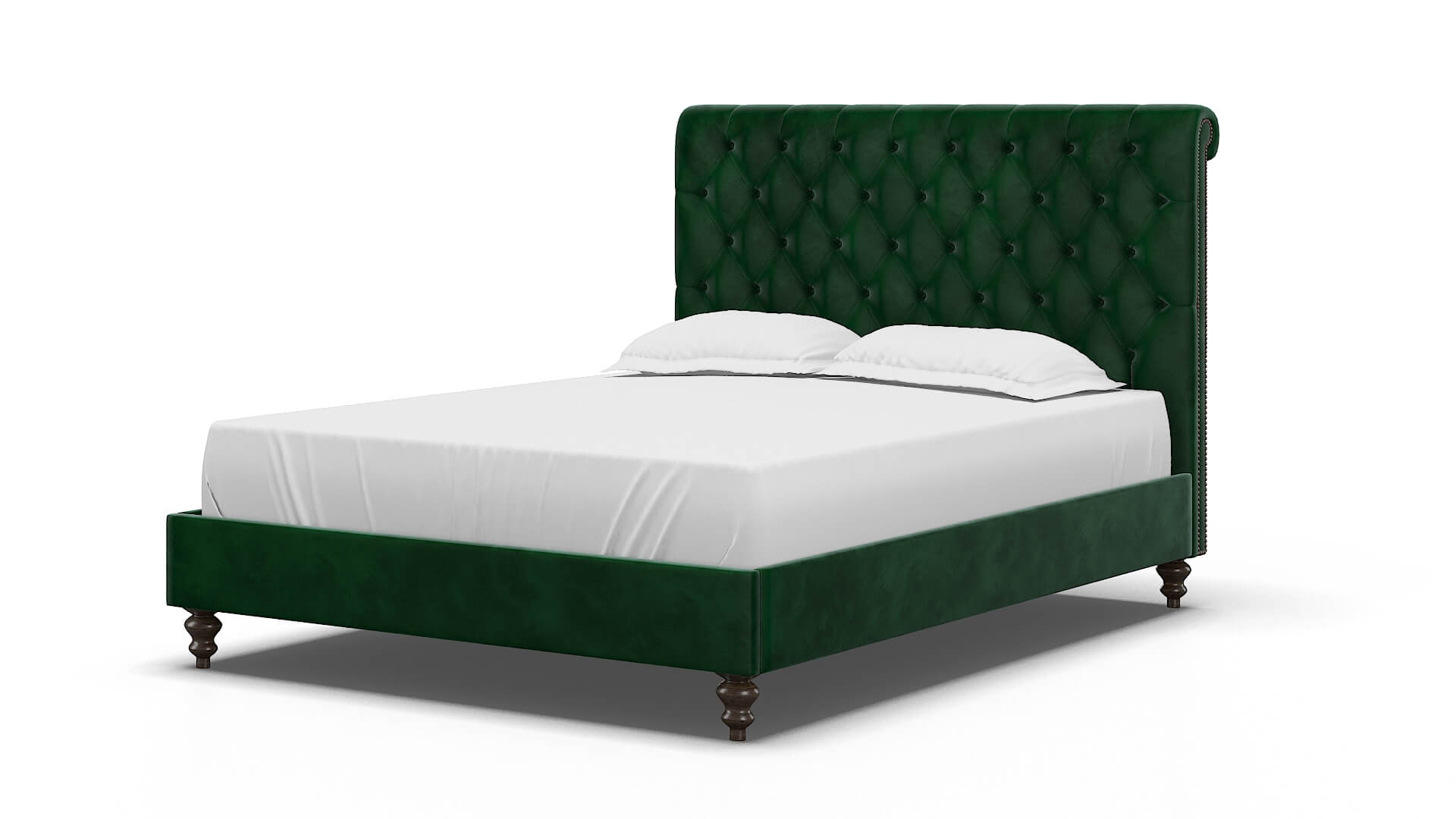 Decima Royale Evergreen Bed espresso legs 5