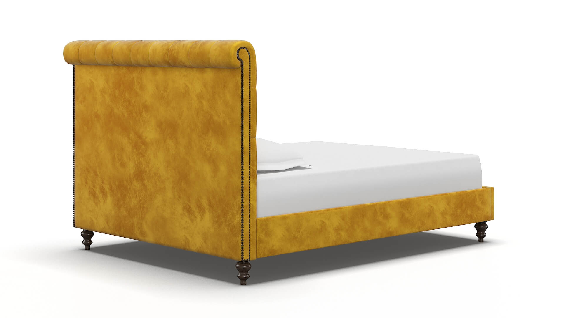 Decima Royale Marigold Bed espresso legs 4