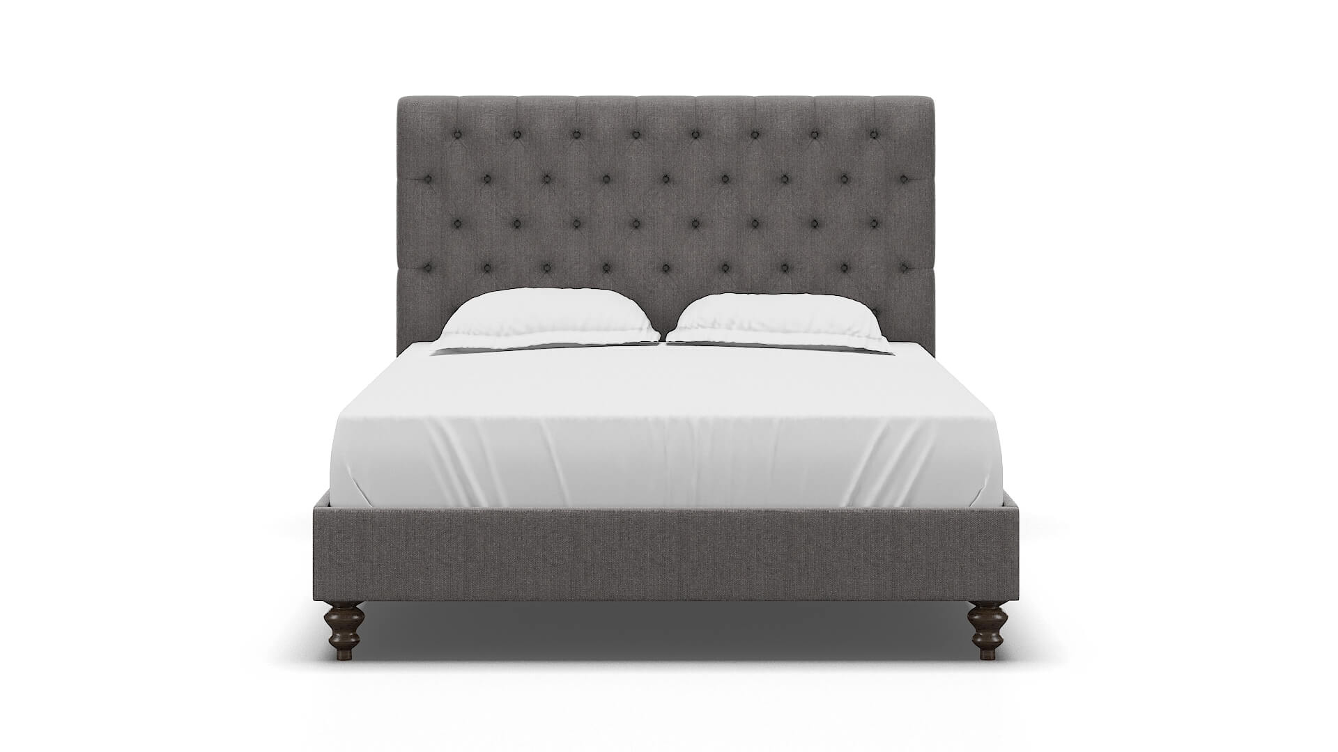 Decima Sasha Granite Bed espresso legs 1