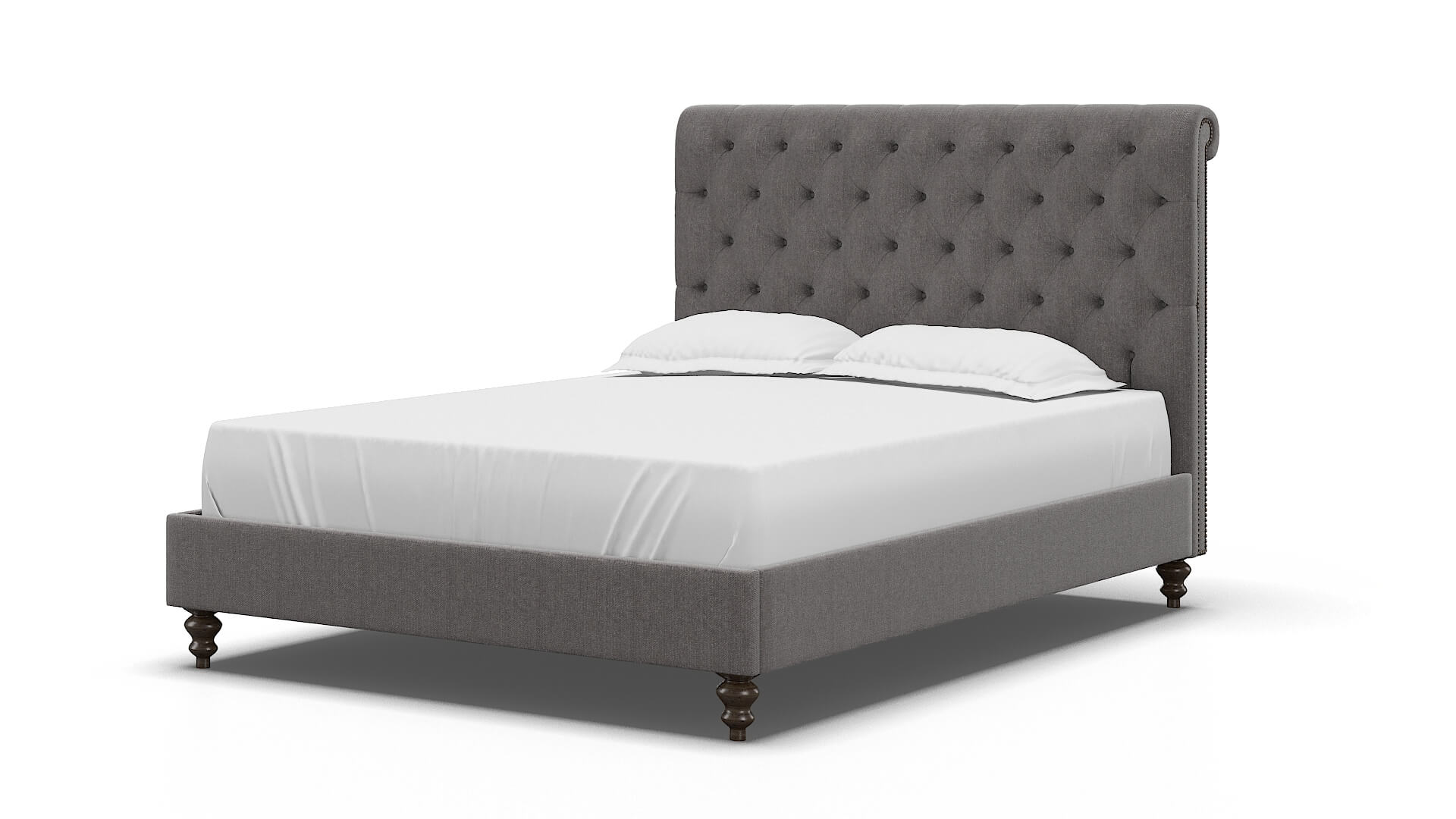 Decima Sasha Granite Bed espresso legs 5