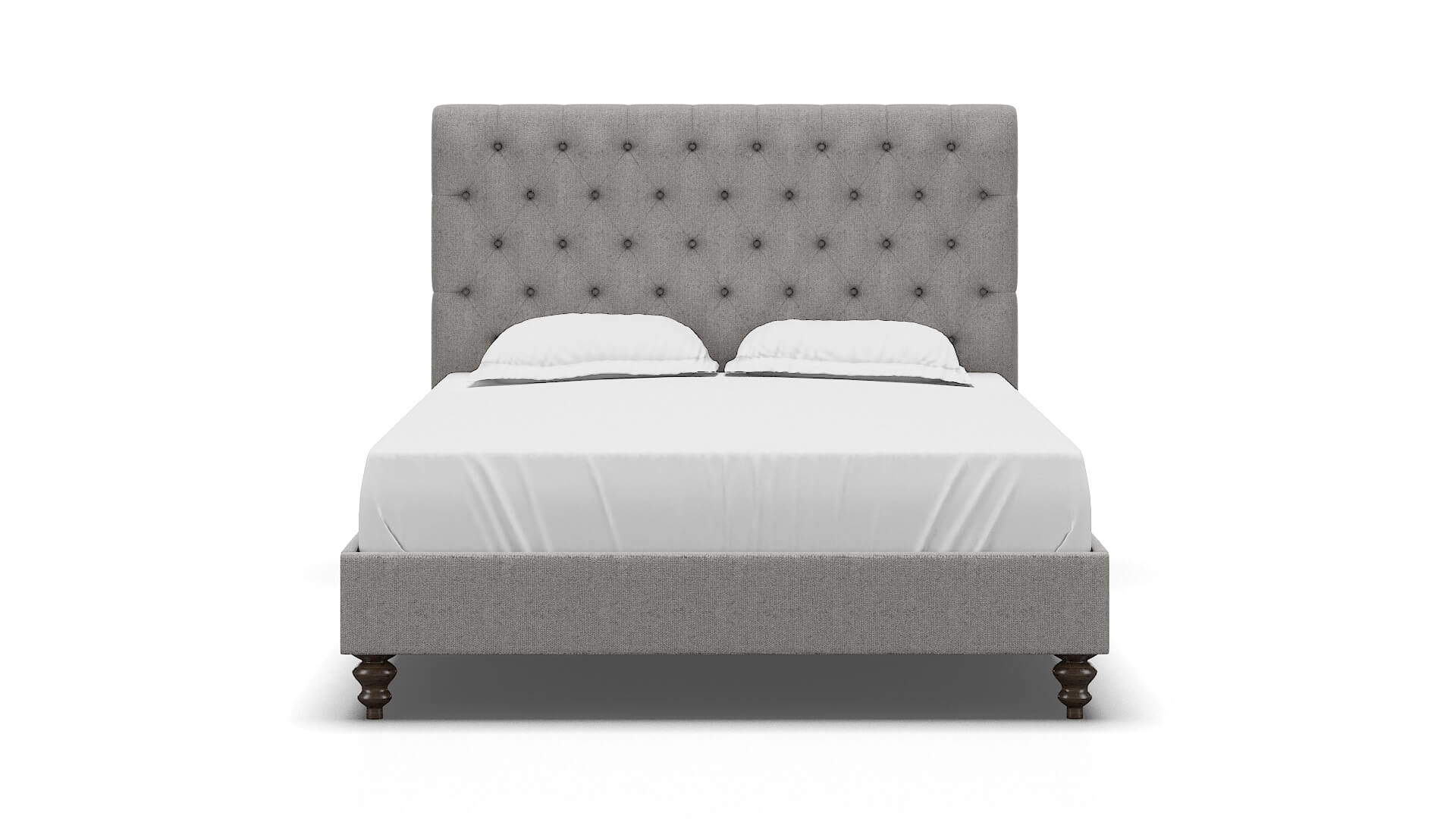 Decima Sasha Silver Bed espresso legs 1