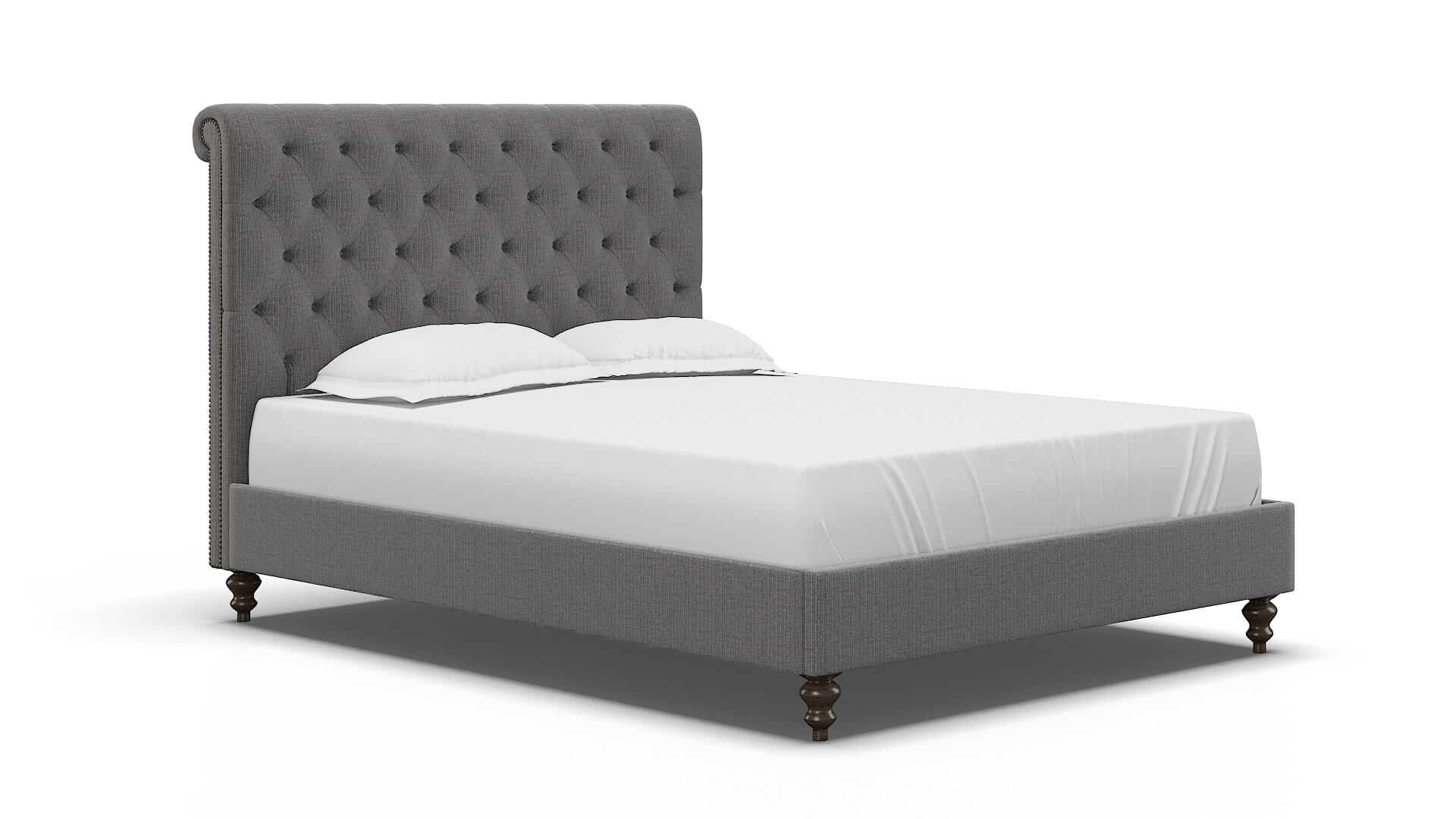 Decima Terrain Oatmeal Bed espresso legs 2