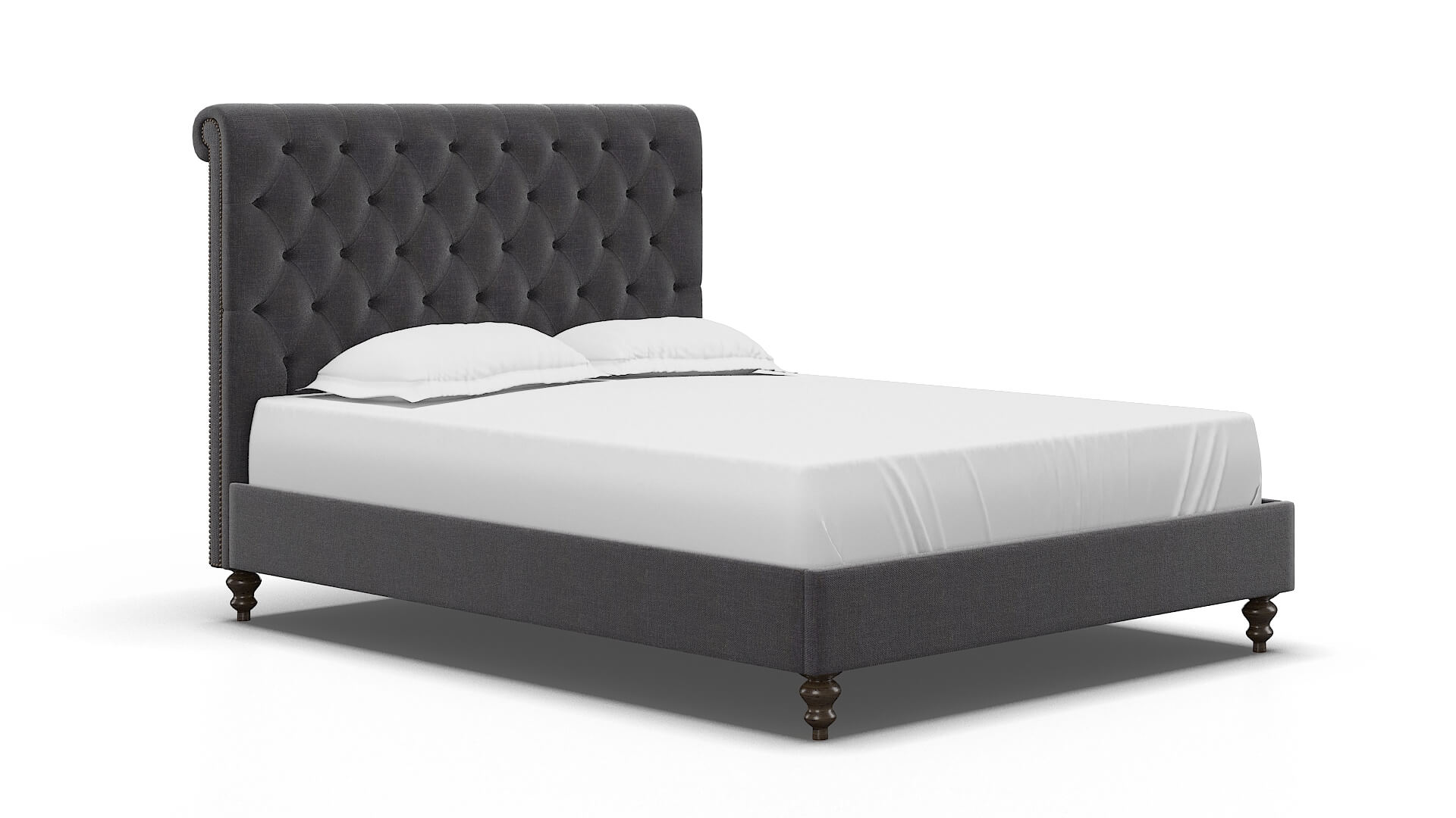 Decima Venus Onyx Bed espresso legs 2