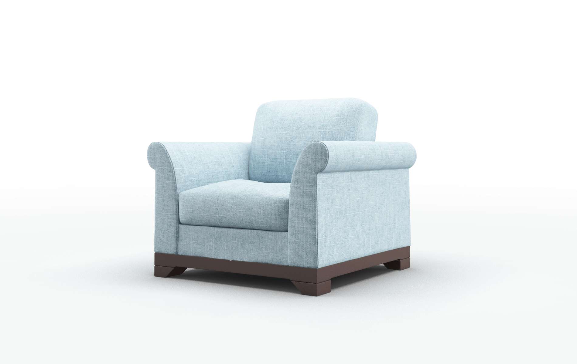 Denver Atlas Turquoise Chair espresso legs 4