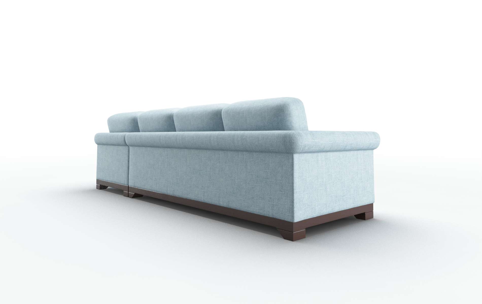 Denver Atlas Turquoise Panel espresso legs 5