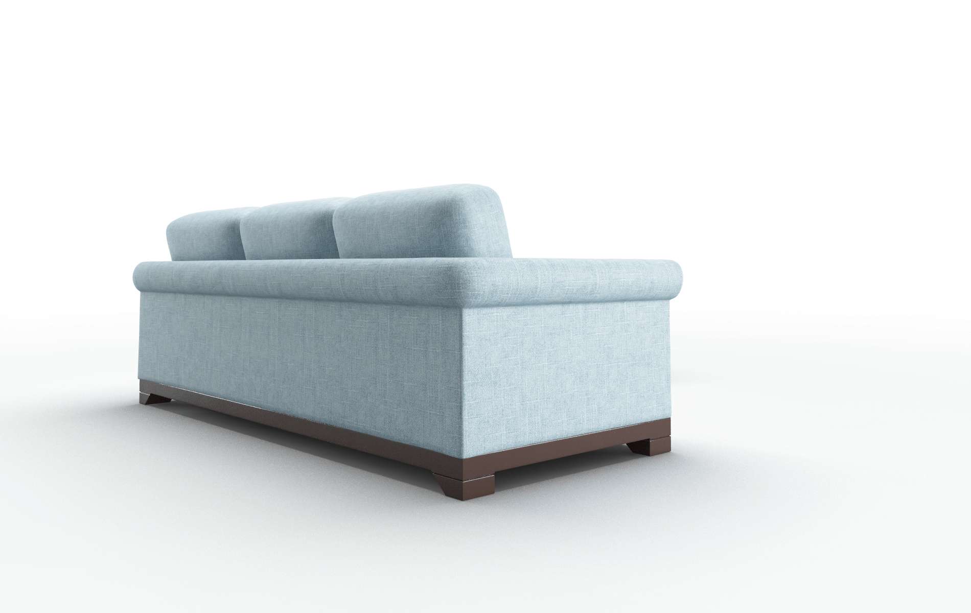Denver Atlas Turquoise Sectional espresso legs 3