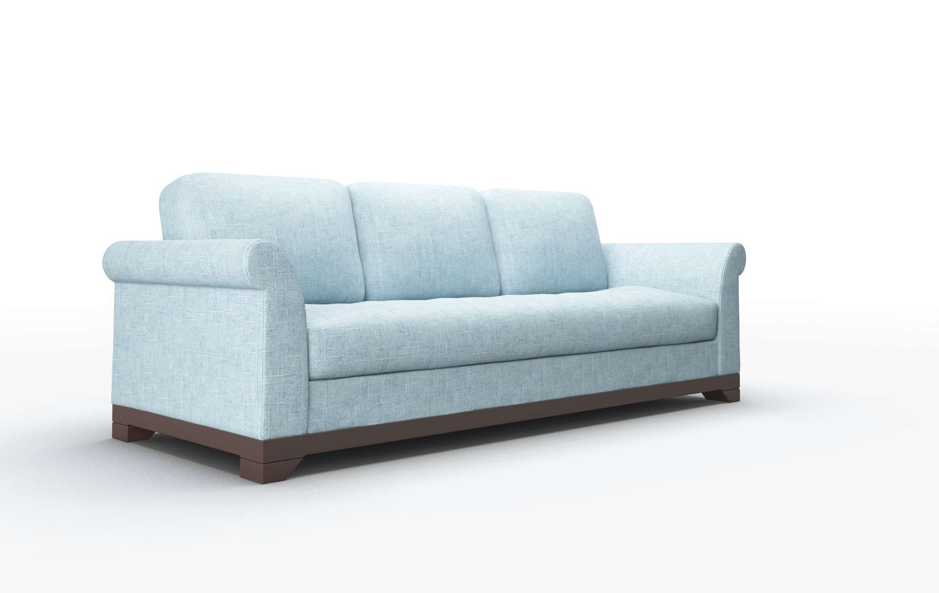 Denver Atlas Turquoise Sofa espresso legs 2