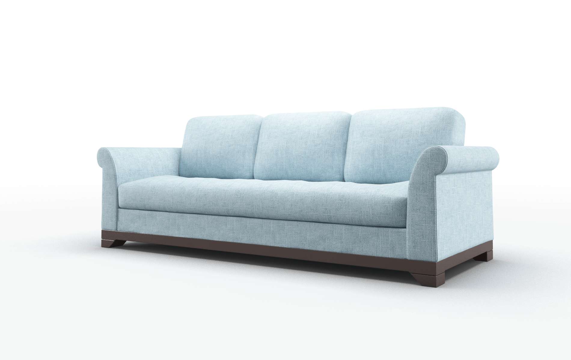 Denver Atlas Turquoise Sofa espresso legs 4
