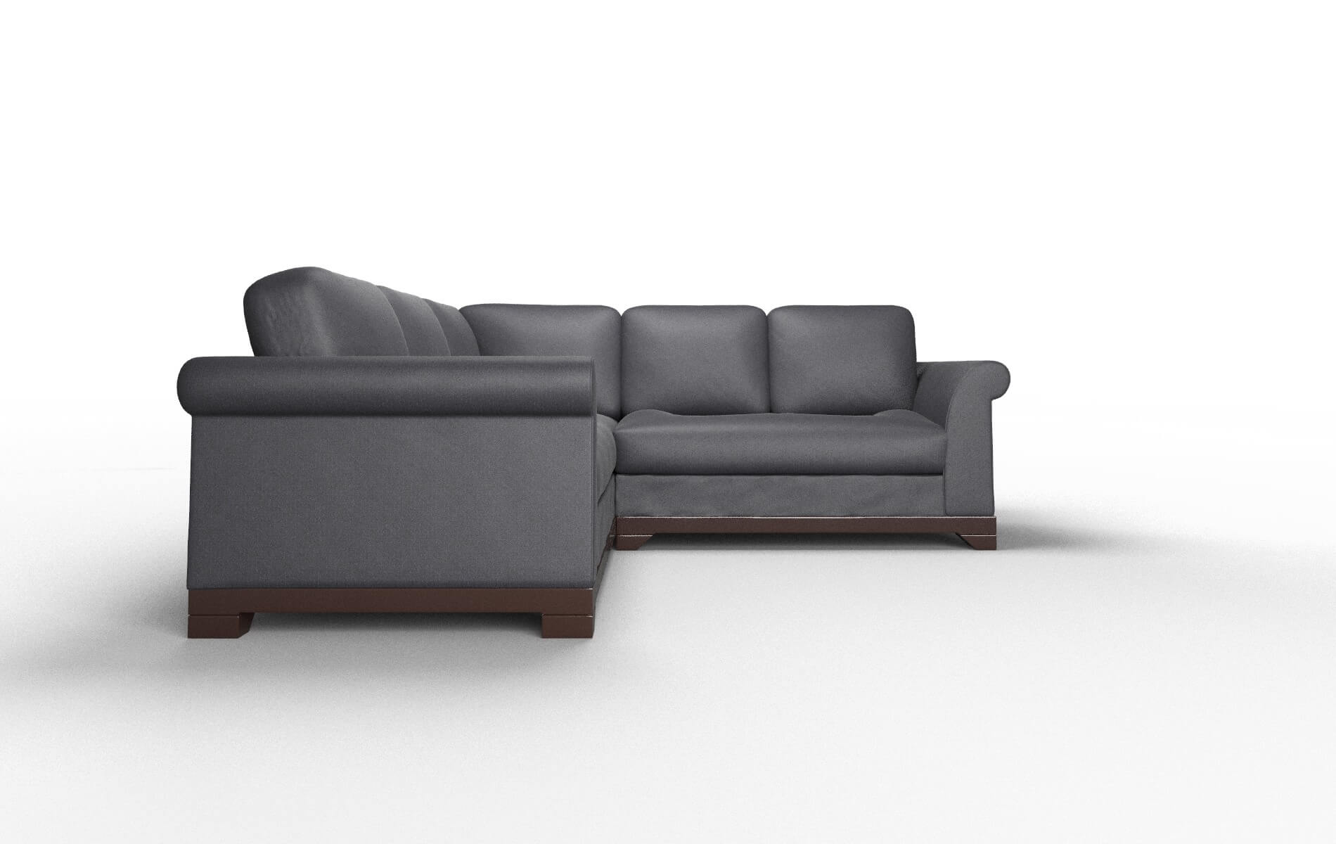 Denver Atlas_plz Navy Sectional espresso legs 2