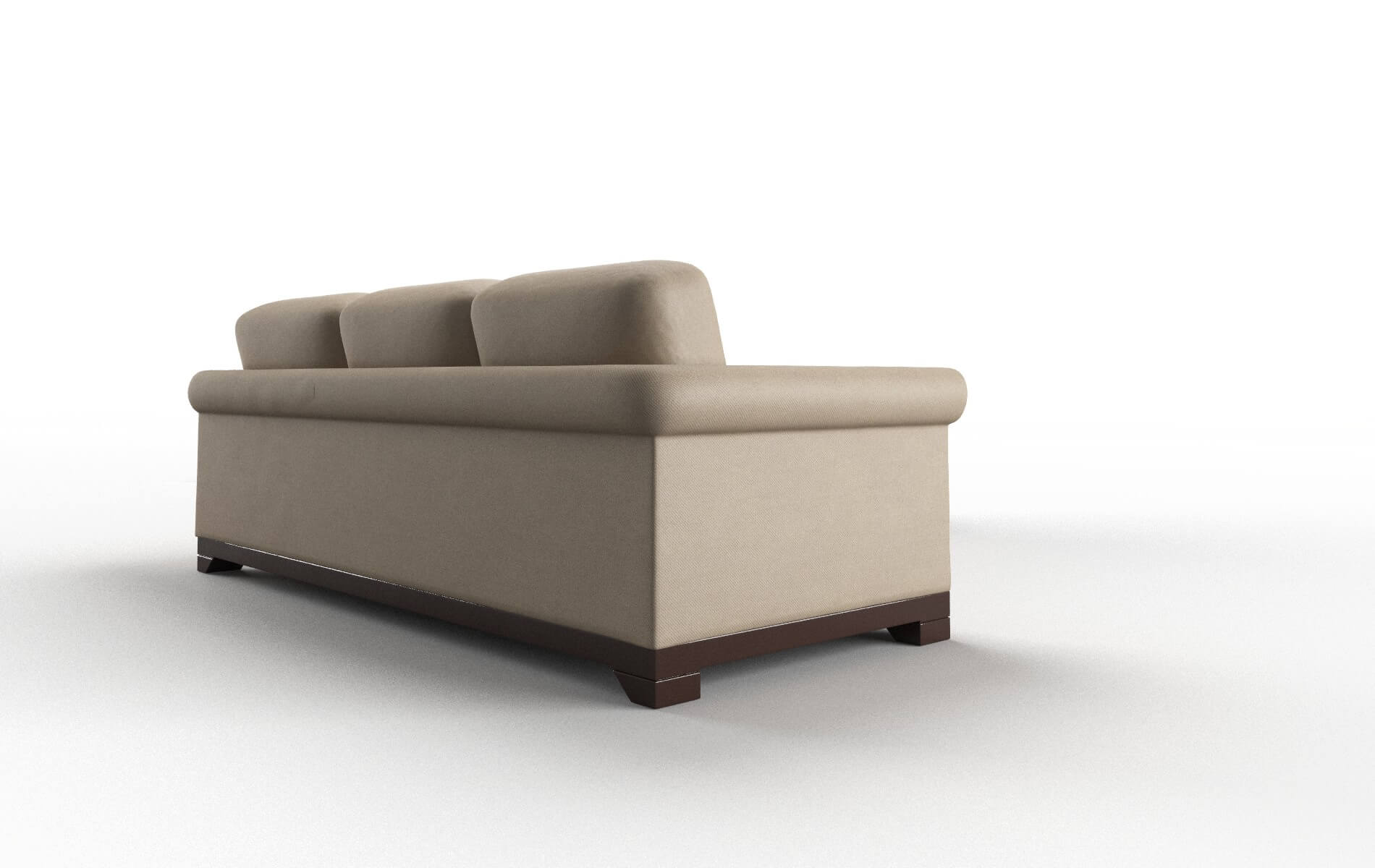 Denver Avenger Driftwood Sectional espresso legs 3
