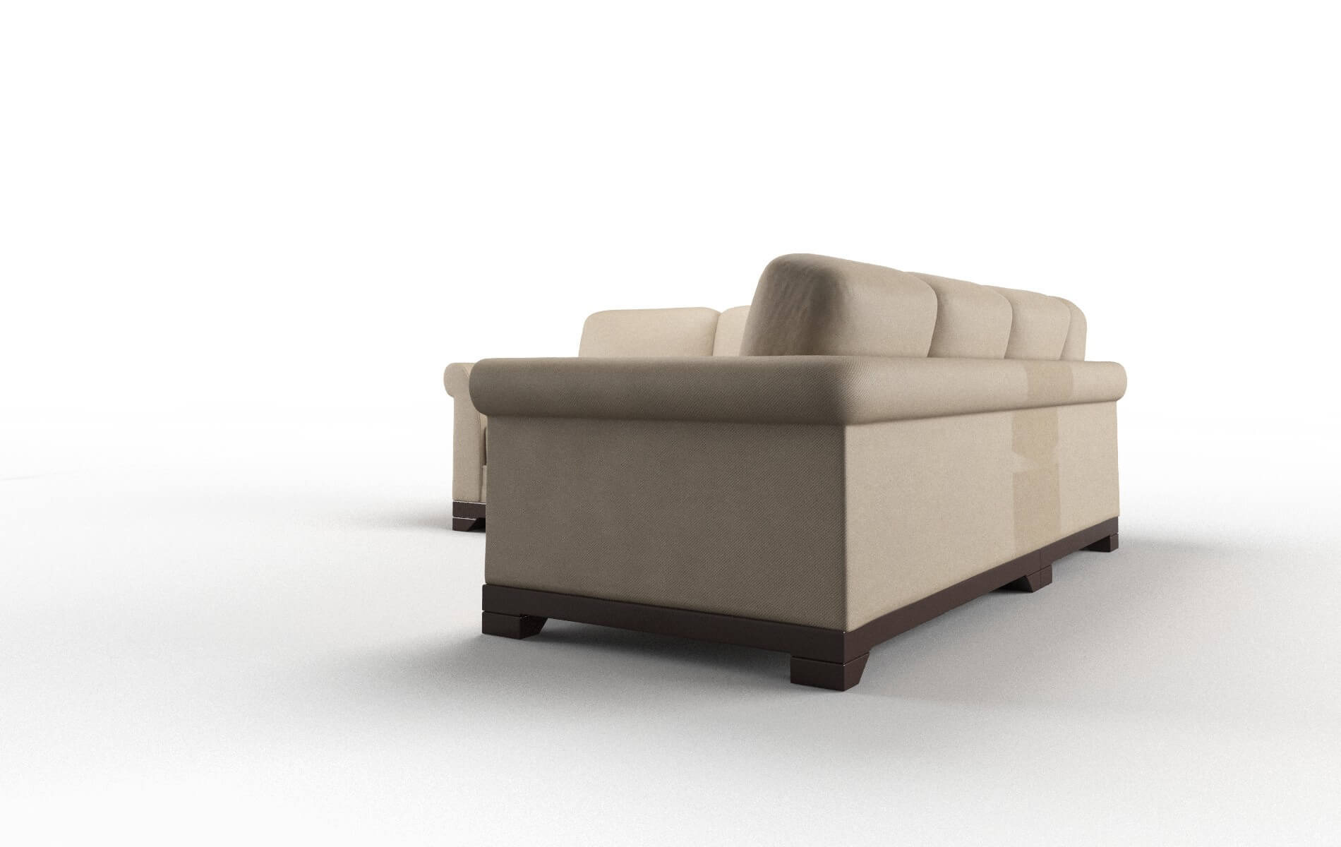 Denver Avenger Driftwood Sectional espresso legs 4