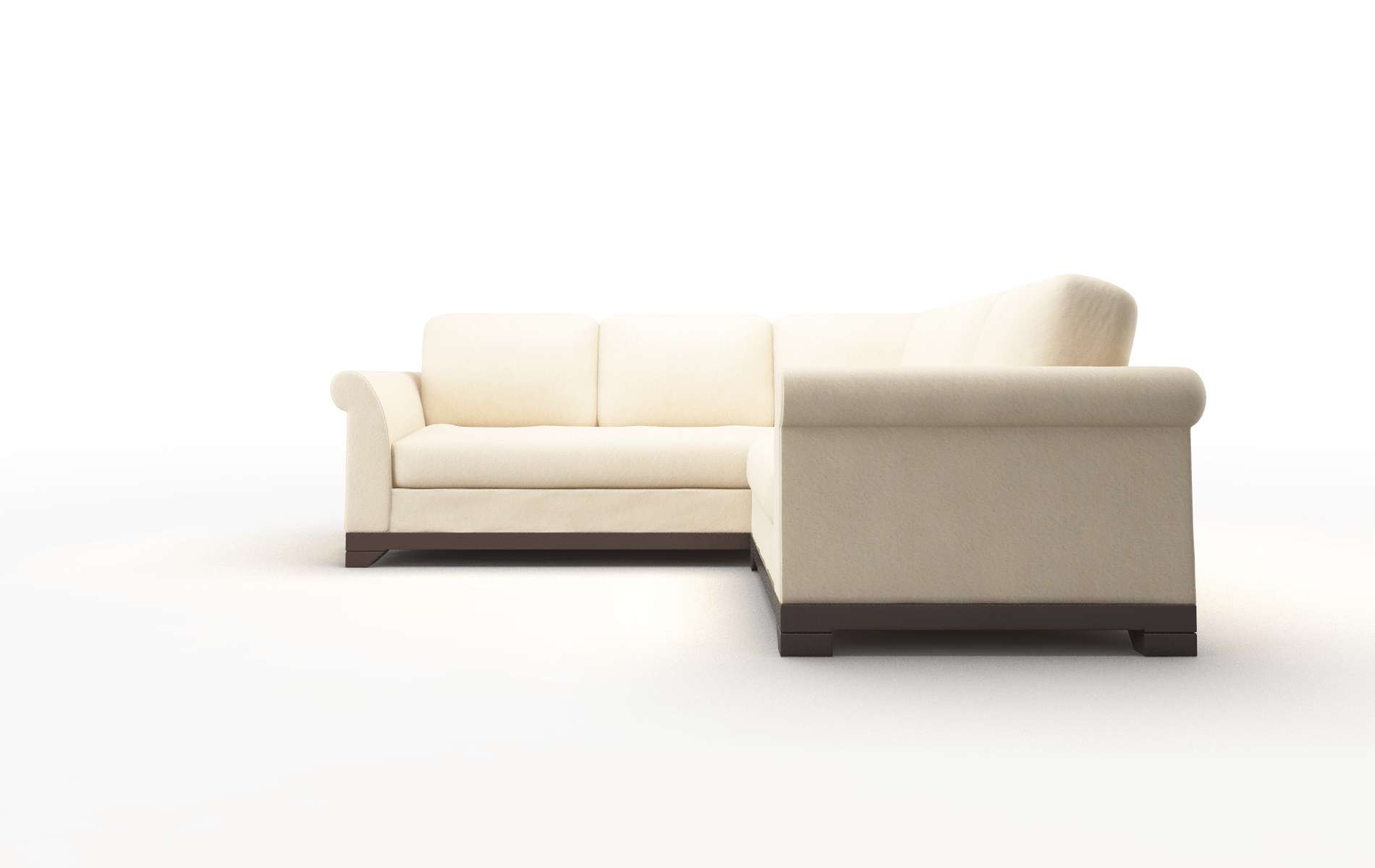 Denver Bella Buckwheat Sectional espresso legs 5