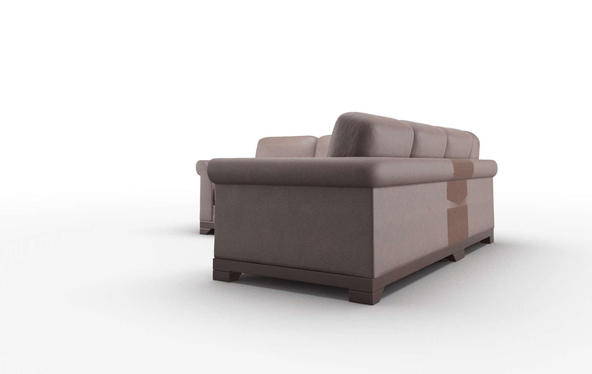 Denver Bella Espresso Sectional espresso legs 4