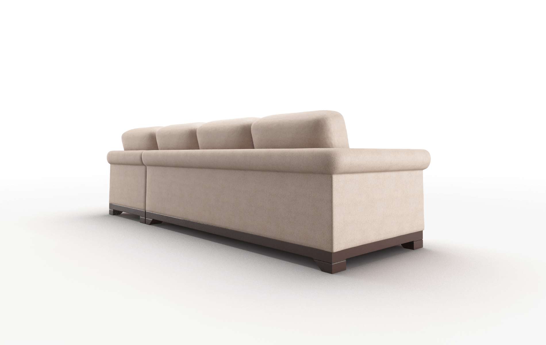 Denver Bella Pewter Panel espresso legs 5