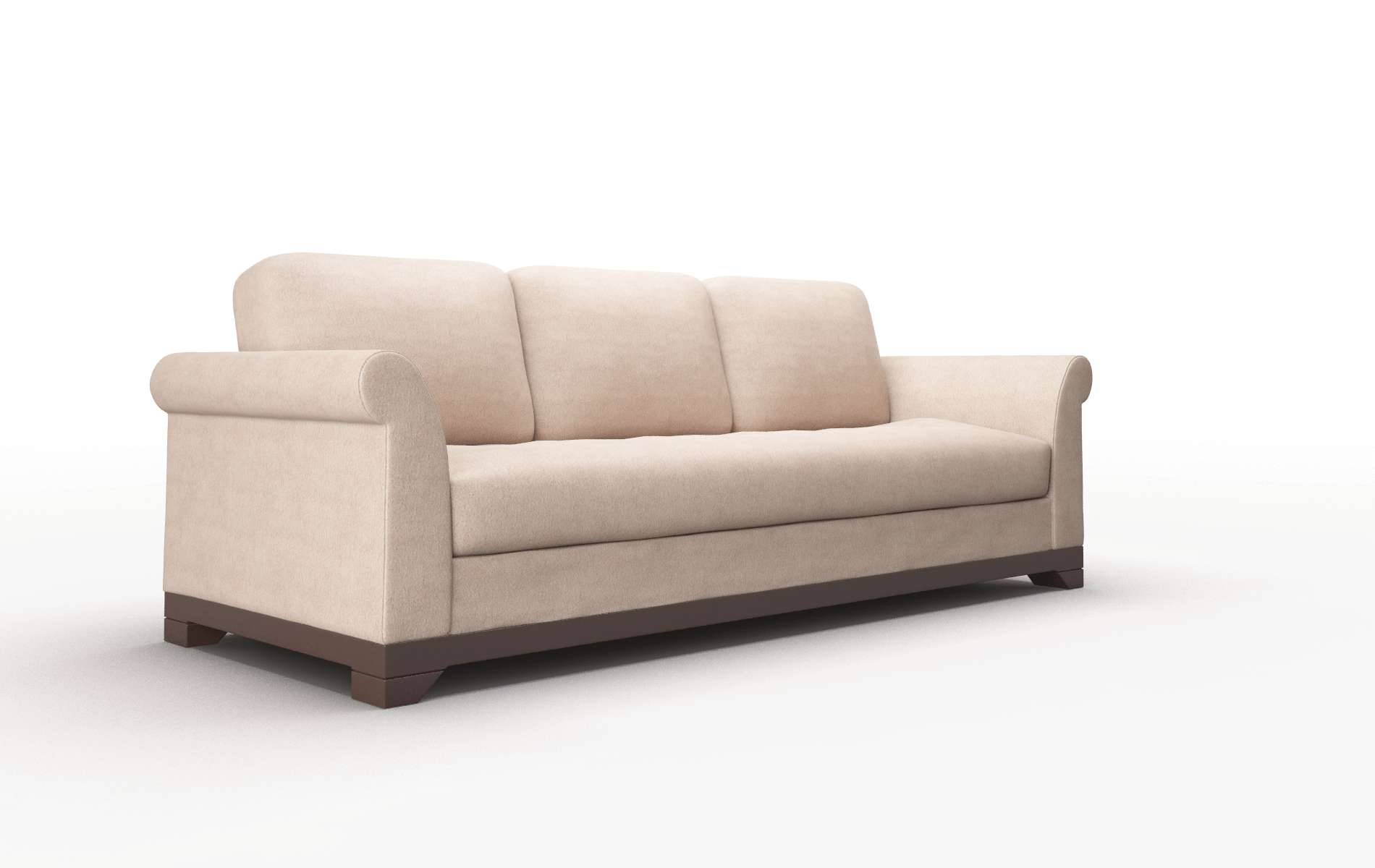 Denver Bella Pewter Sofa espresso legs 2
