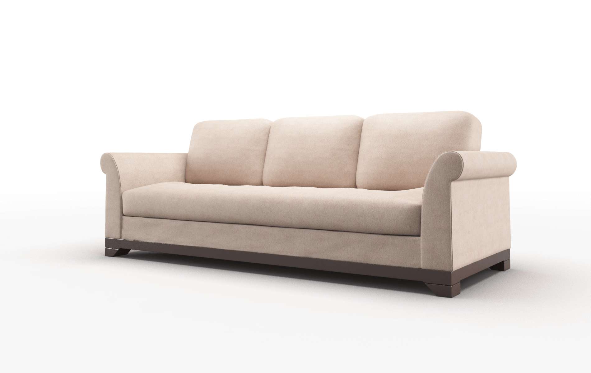 Denver Bella Pewter Sofa espresso legs 4