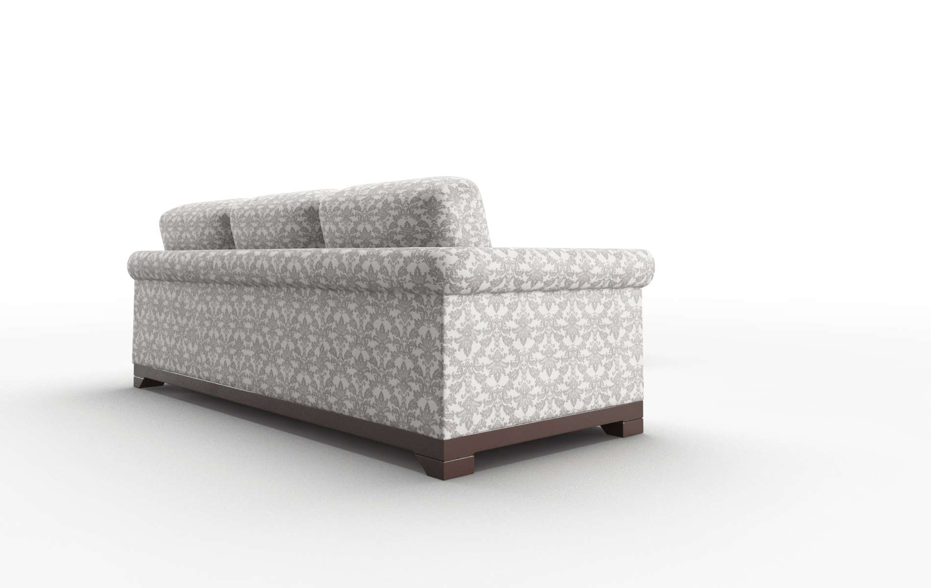 Denver Bergamo Dove Sectional espresso legs 3