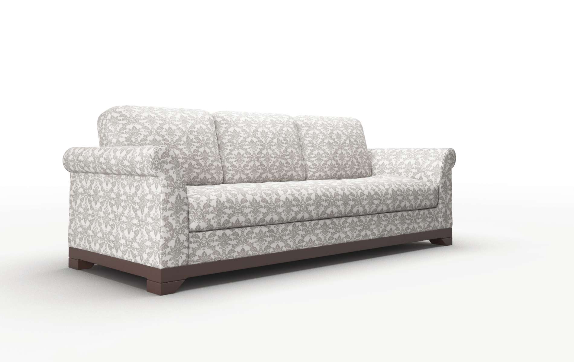 Denver Bergamo Dove Sofa espresso legs 2