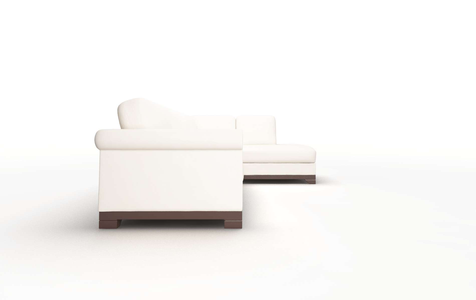 Denver Blanche Milky Panel espresso legs 3