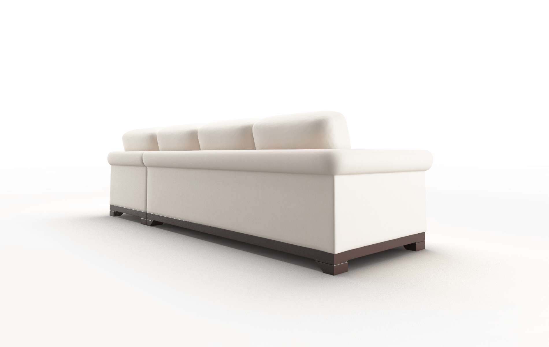 Denver Blanche Milky Panel espresso legs 5