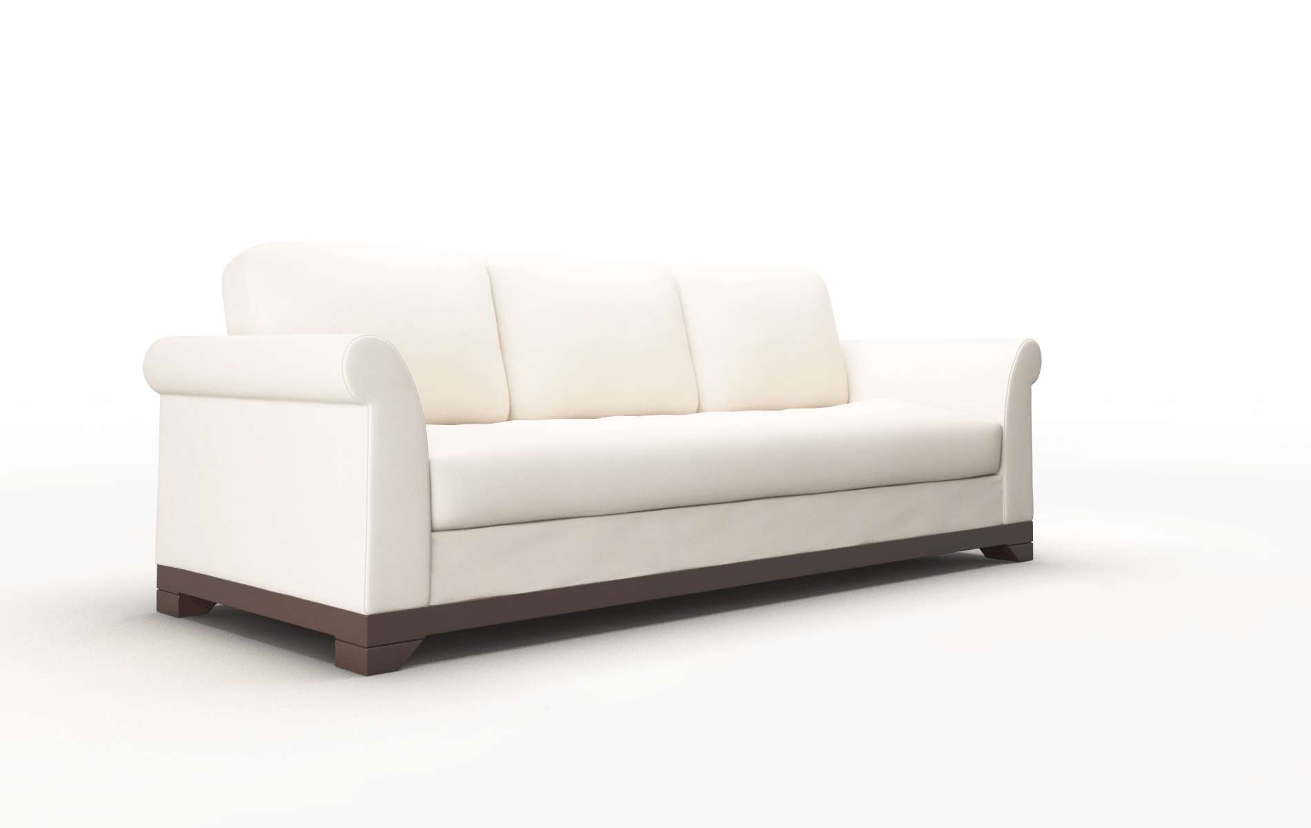 Denver Blanche Milky Sofa espresso legs 2