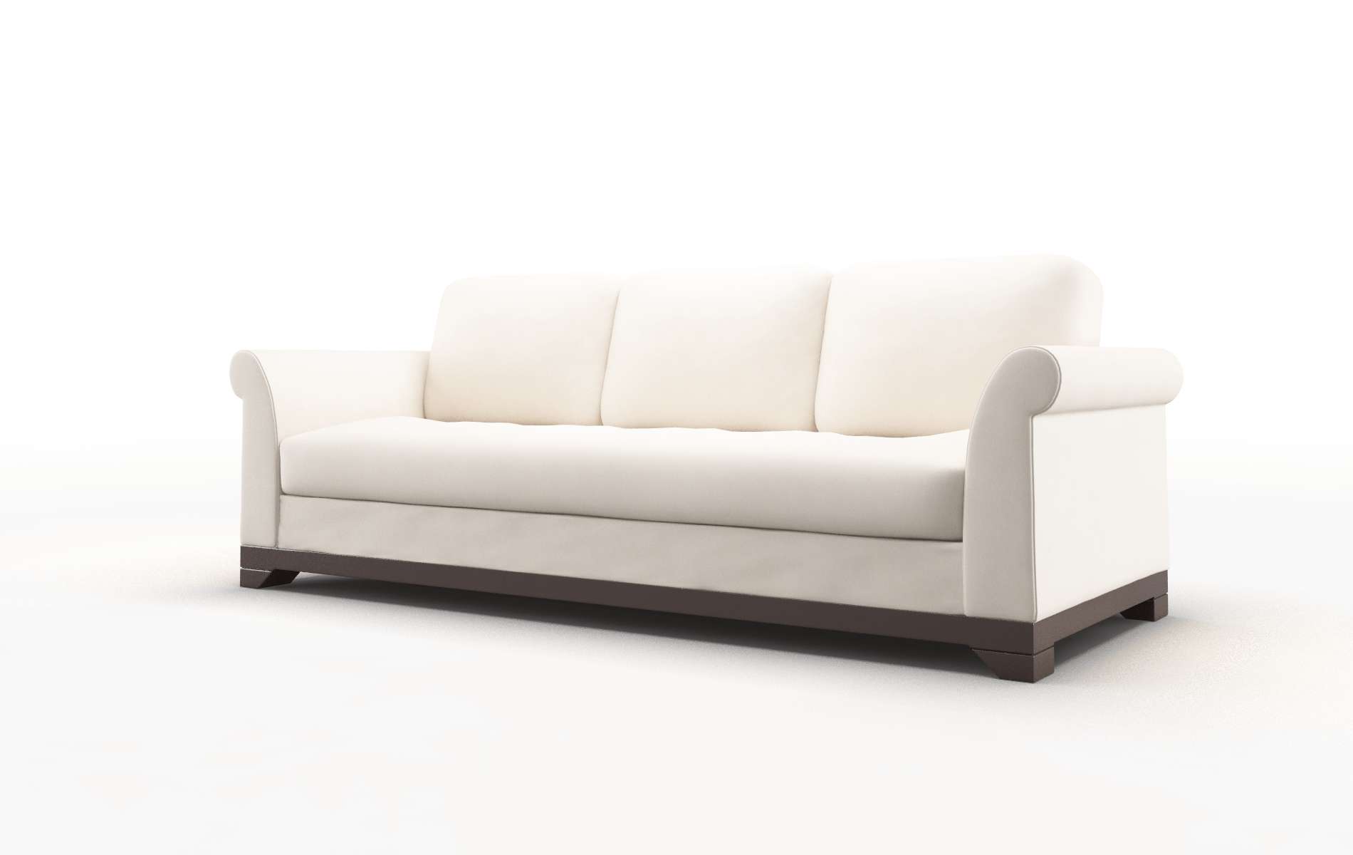 Denver Blanche Milky Sofa espresso legs 4
