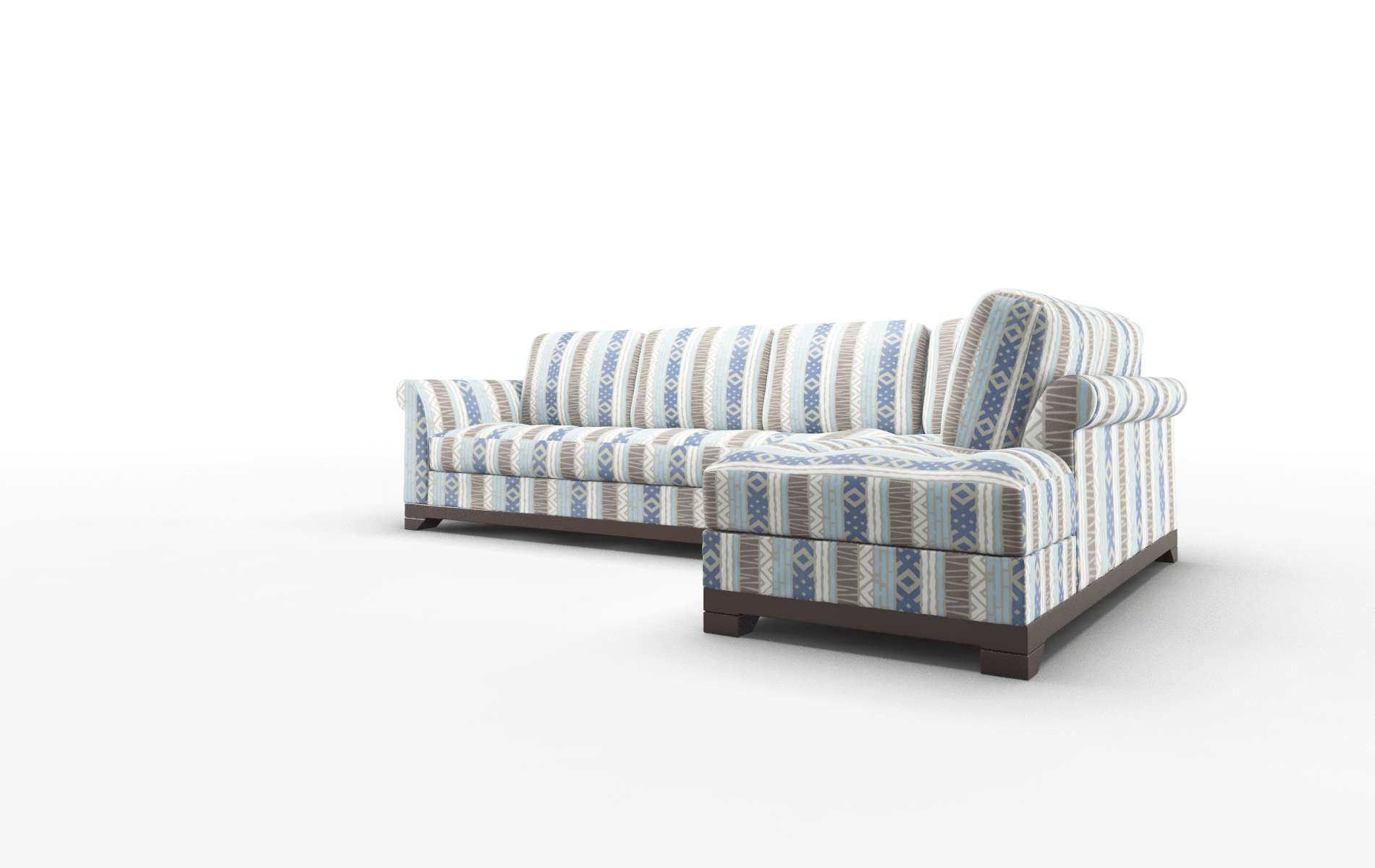 Denver Bodhi Indigo Panel espresso legs 4