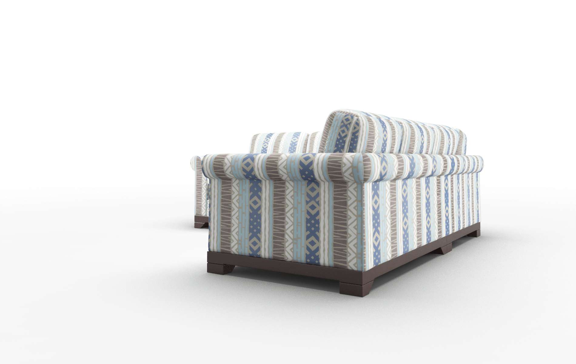 Denver Bodhi Indigo Sectional espresso legs 4