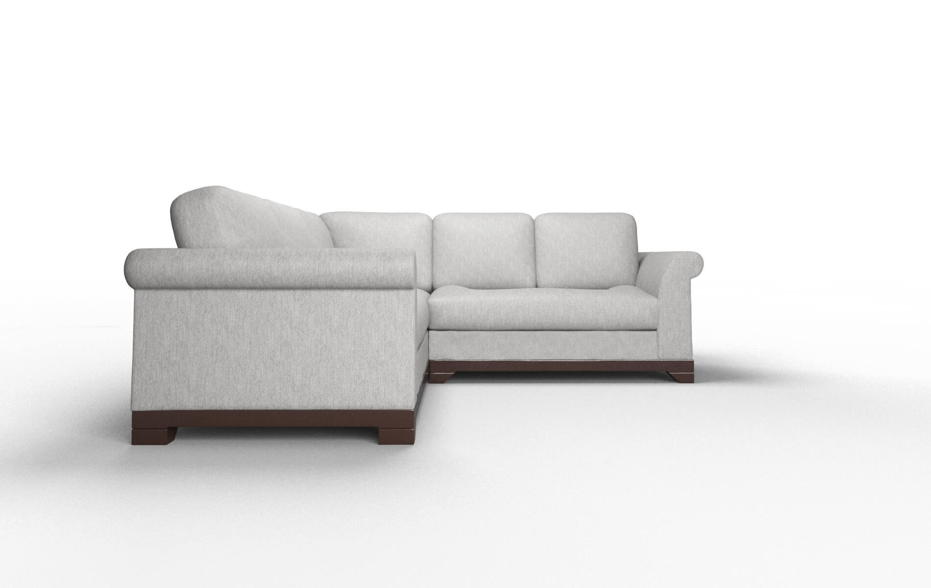 Denver Bungalow Graphite Sectional espresso legs 2