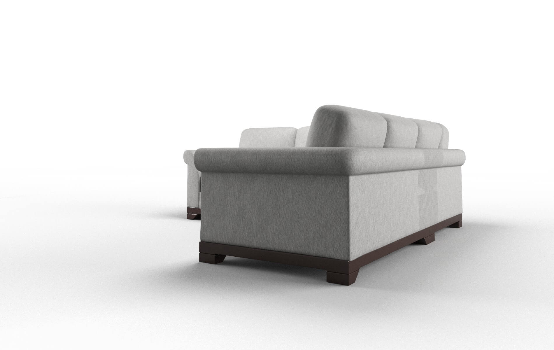 Denver Bungalow Graphite Sectional espresso legs 4