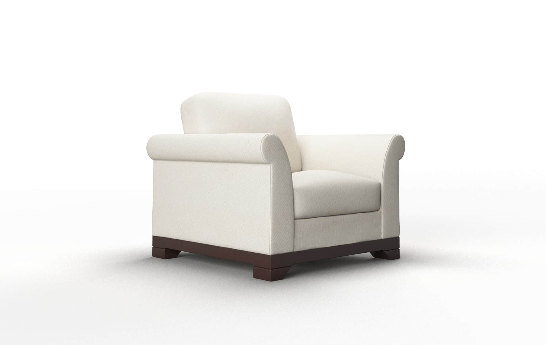 Denver Bungalow Ivory Chair espresso legs 2