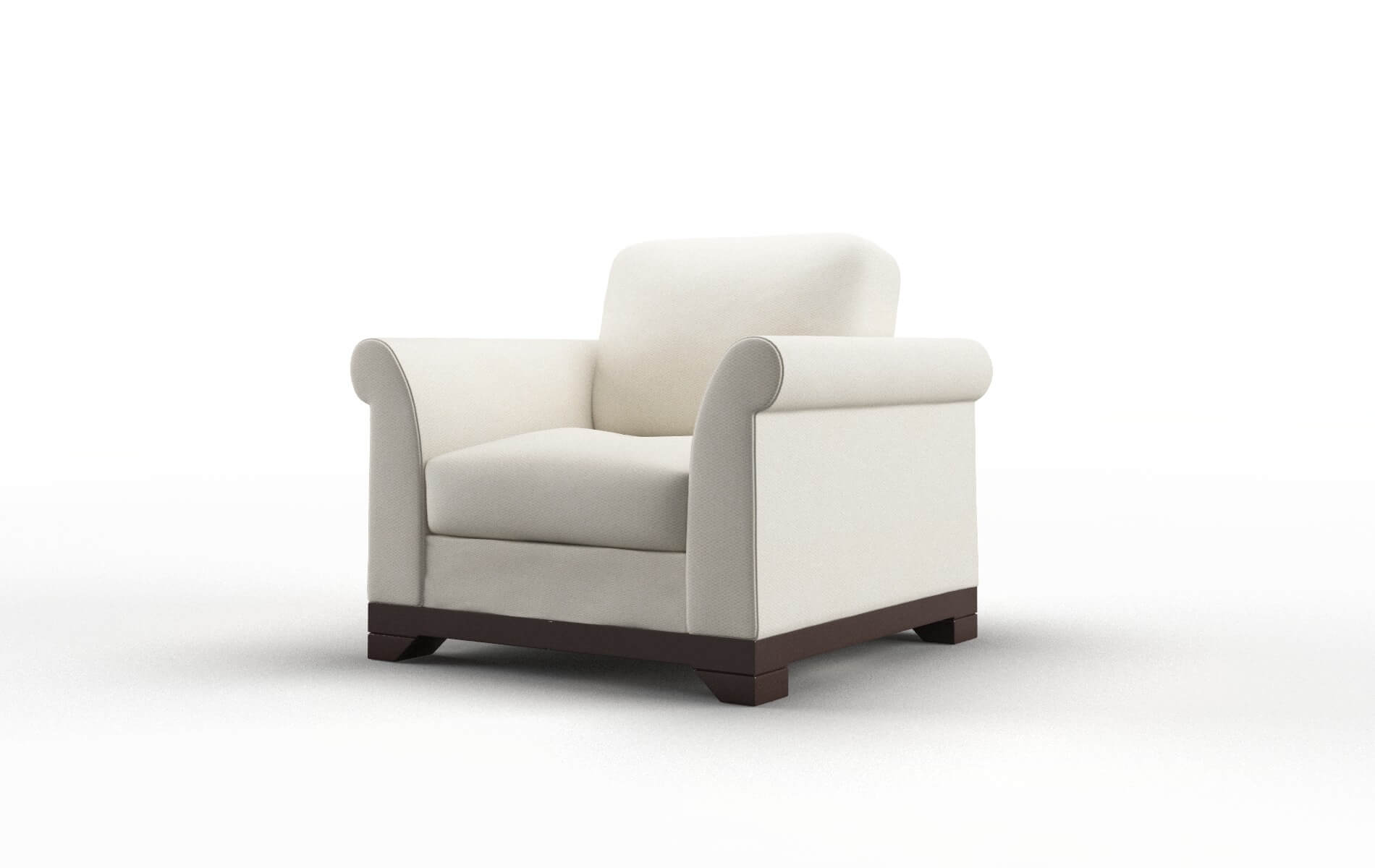 Denver Bungalow Ivory Chair espresso legs 4