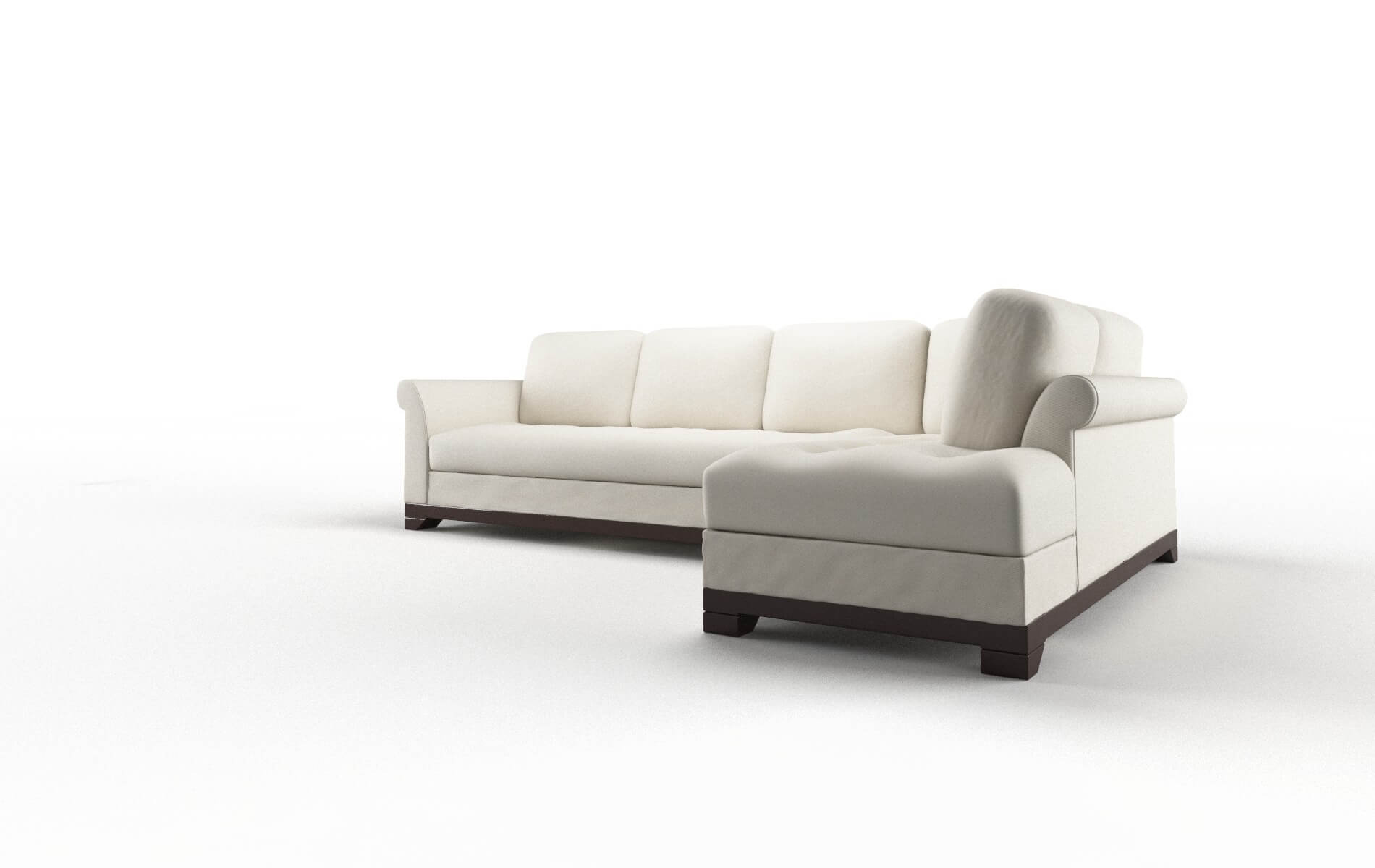 Denver Bungalow Ivory Panel espresso legs 4