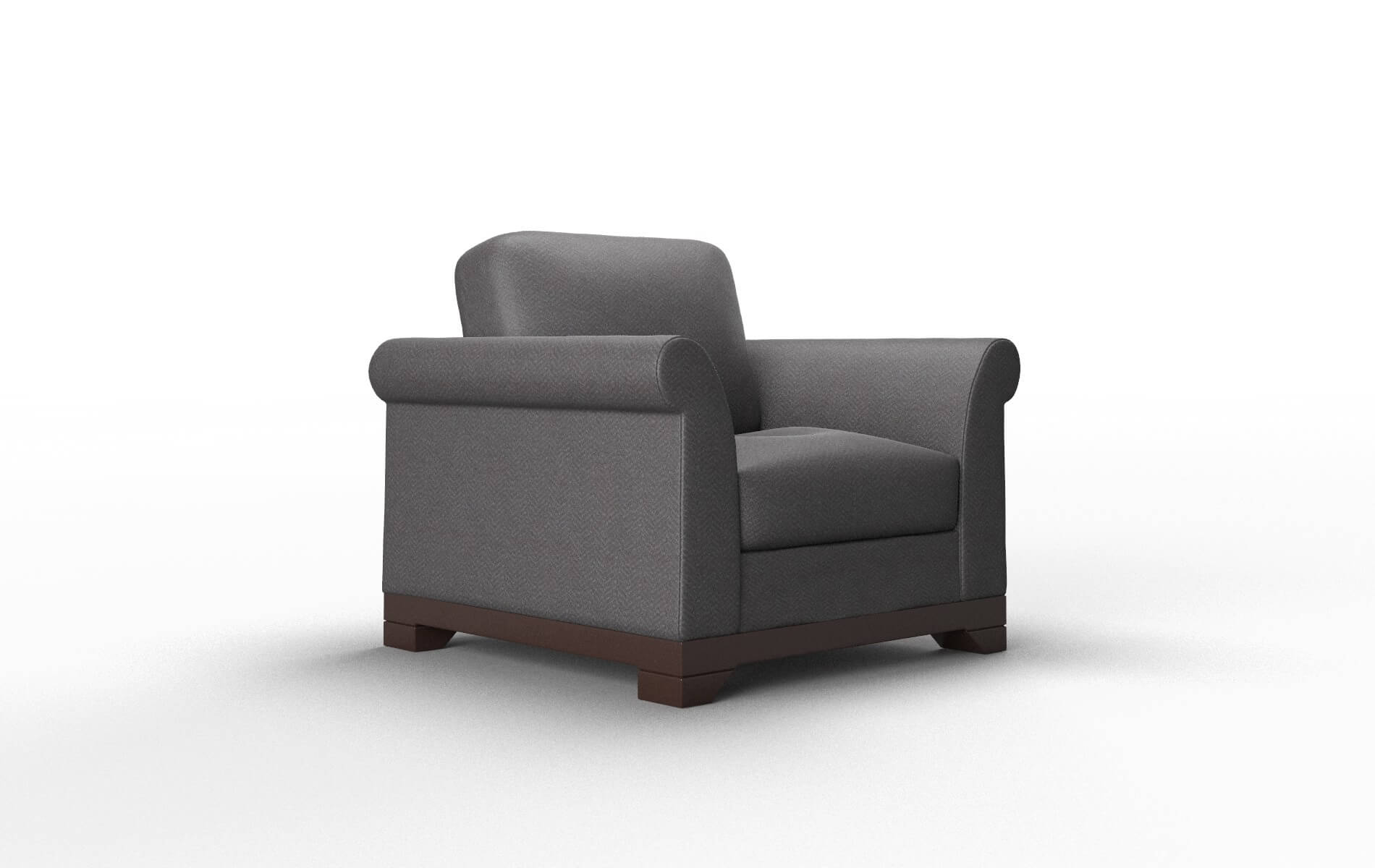 Denver Catalina Charcoal Chair espresso legs 2