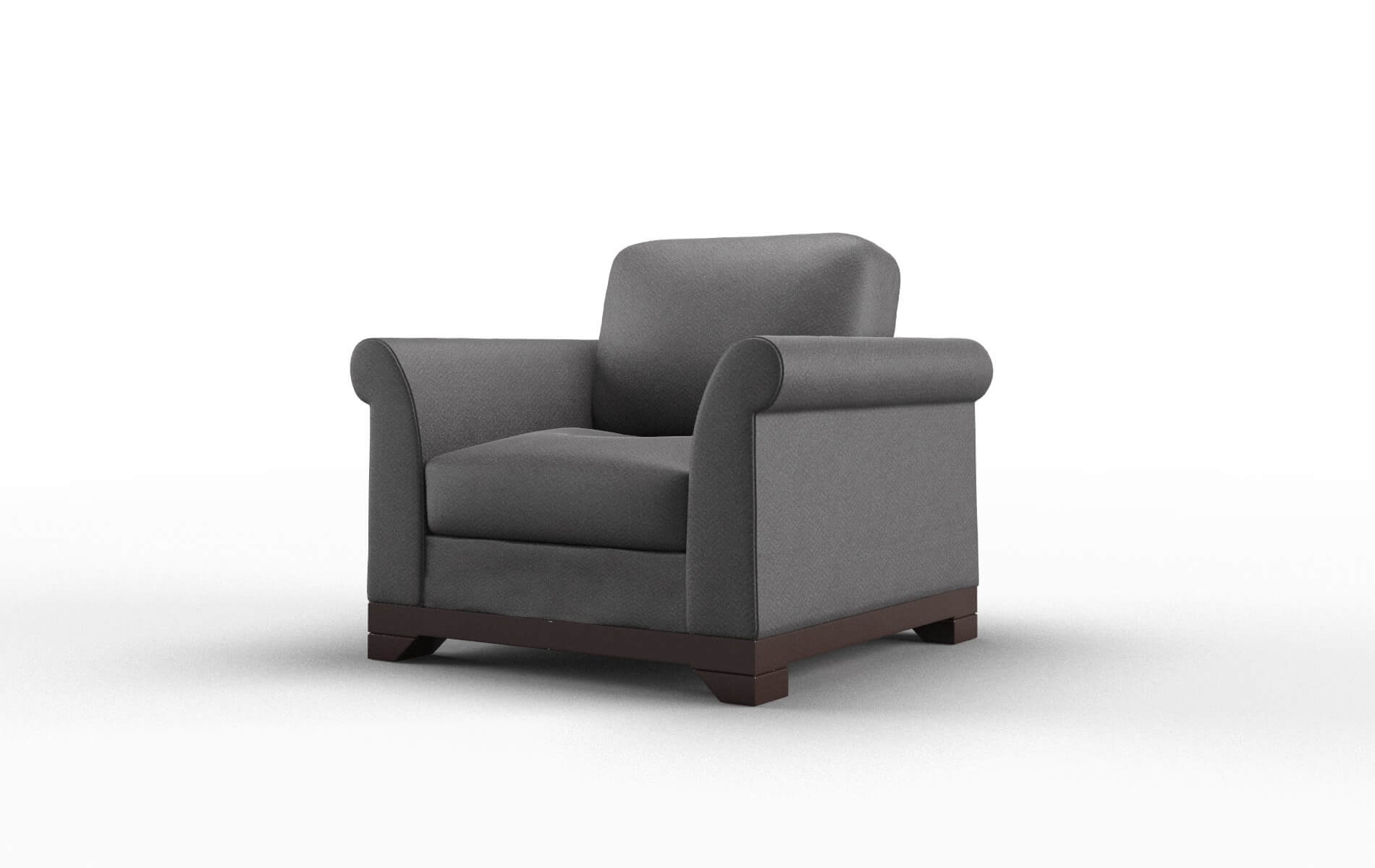 Denver Catalina Charcoal Chair espresso legs 4