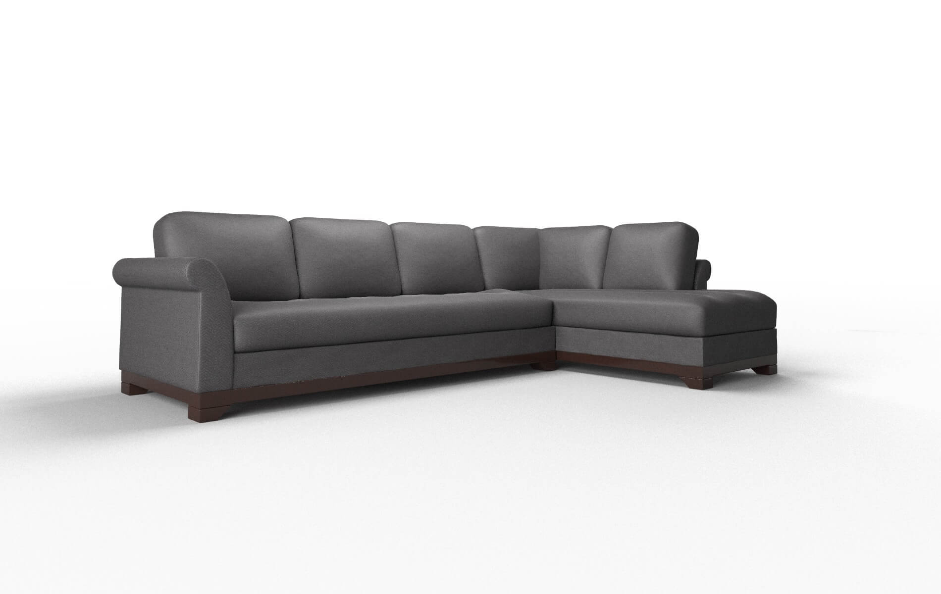 Denver Catalina Charcoal Panel espresso legs 2