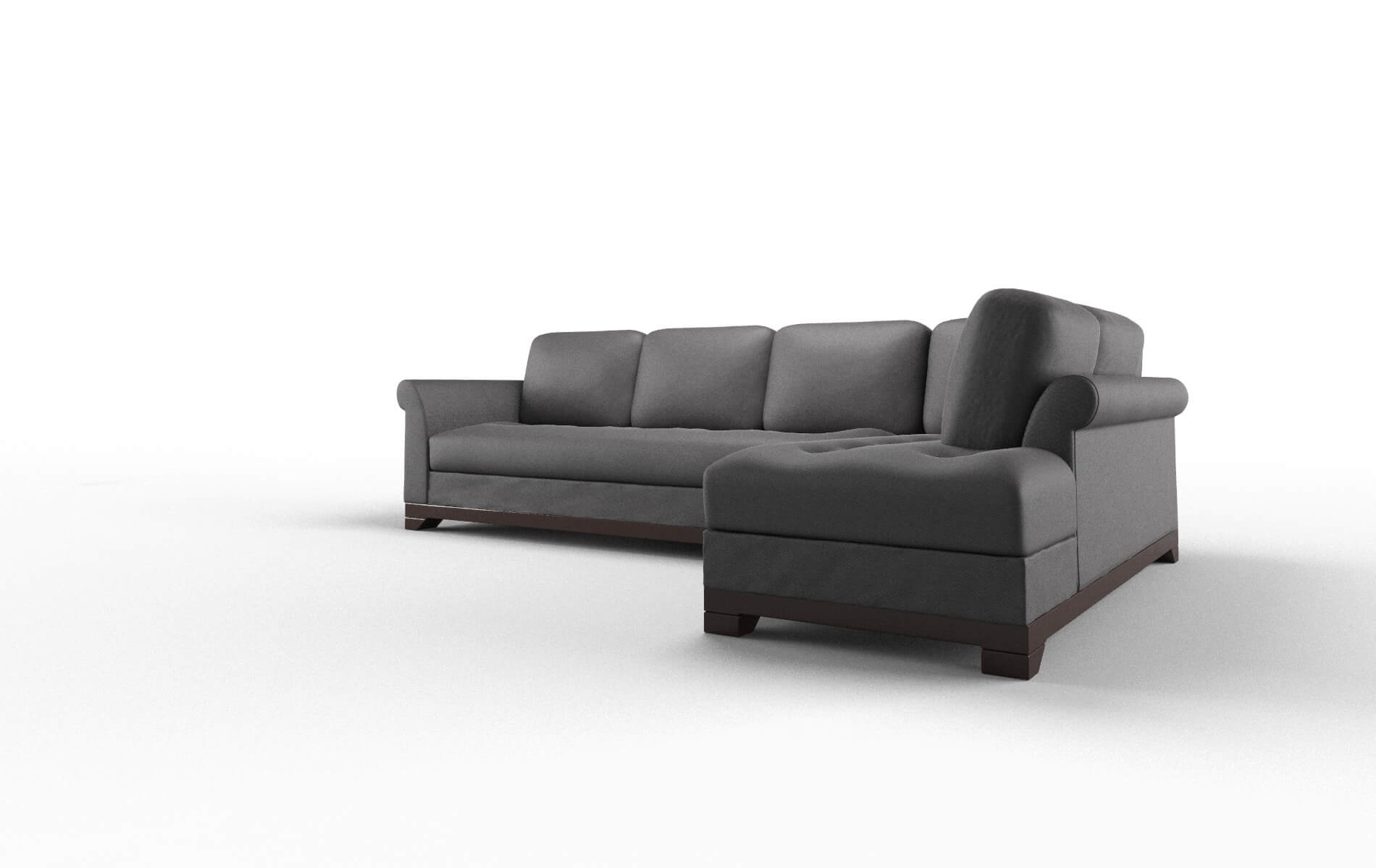 Denver Catalina Charcoal Panel espresso legs 4