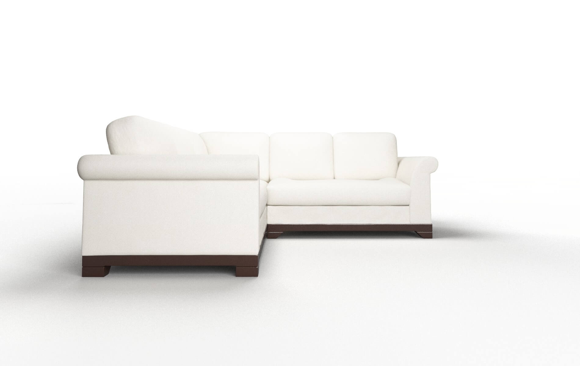 Denver Chance Bone Sectional espresso legs 2