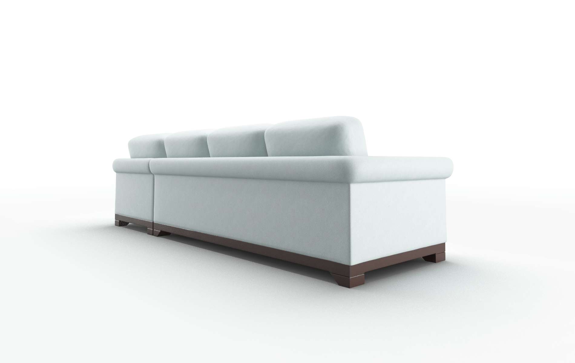 Denver Clyde Cornflower Panel espresso legs 5