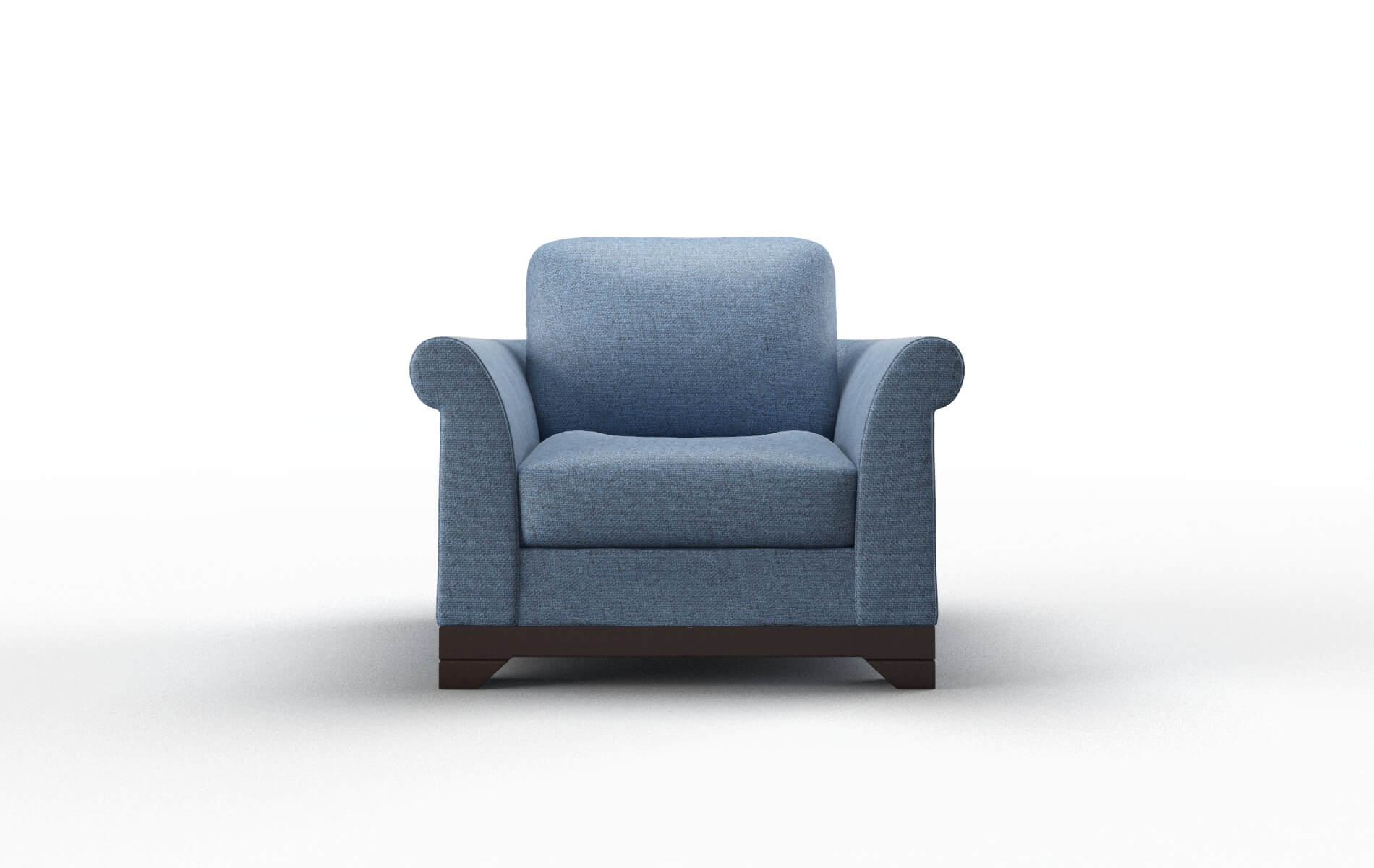 Denver Clyde Deep_ocean Chair espresso legs 1