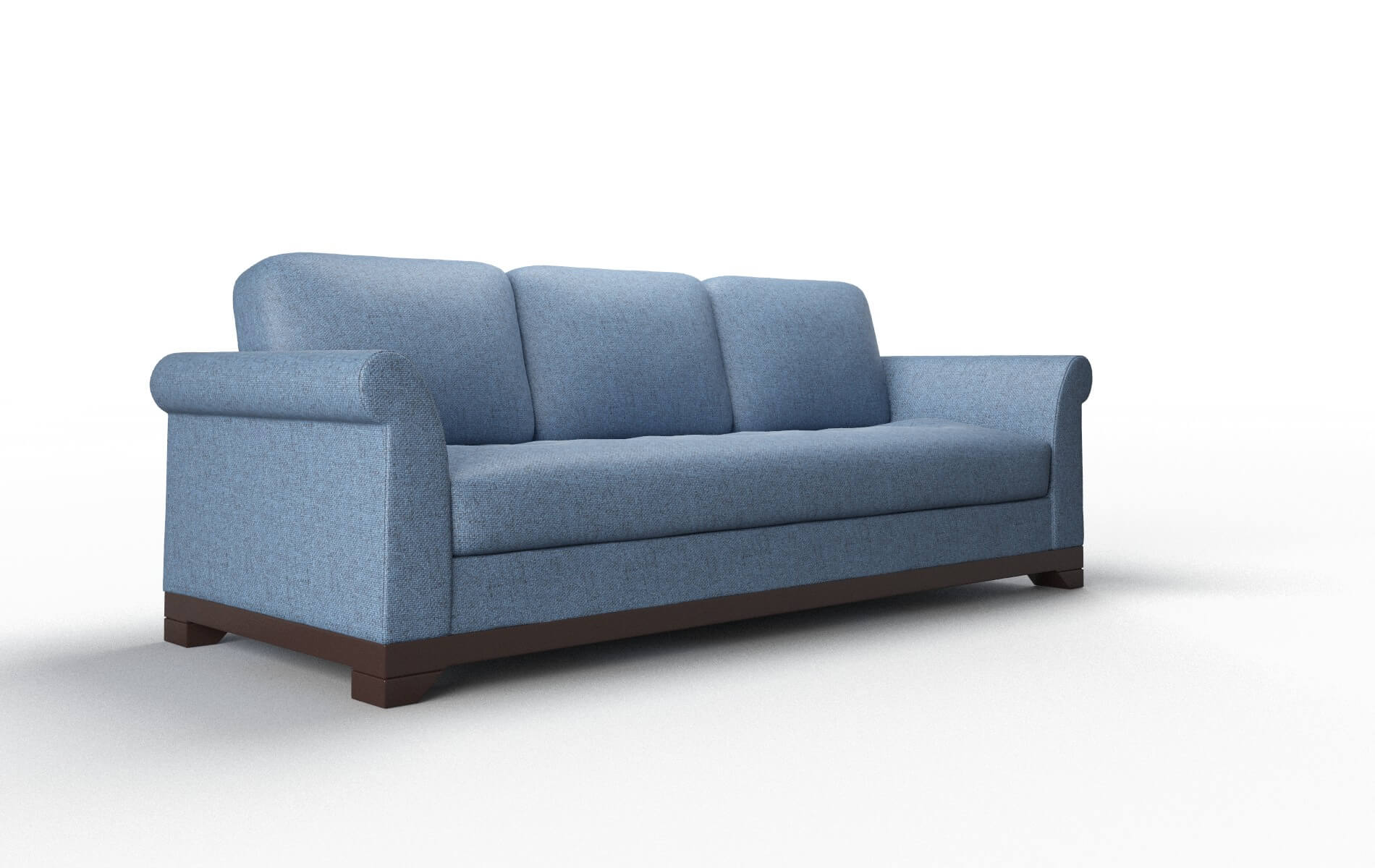 Denver Clyde Deep_ocean Sofa espresso legs 2