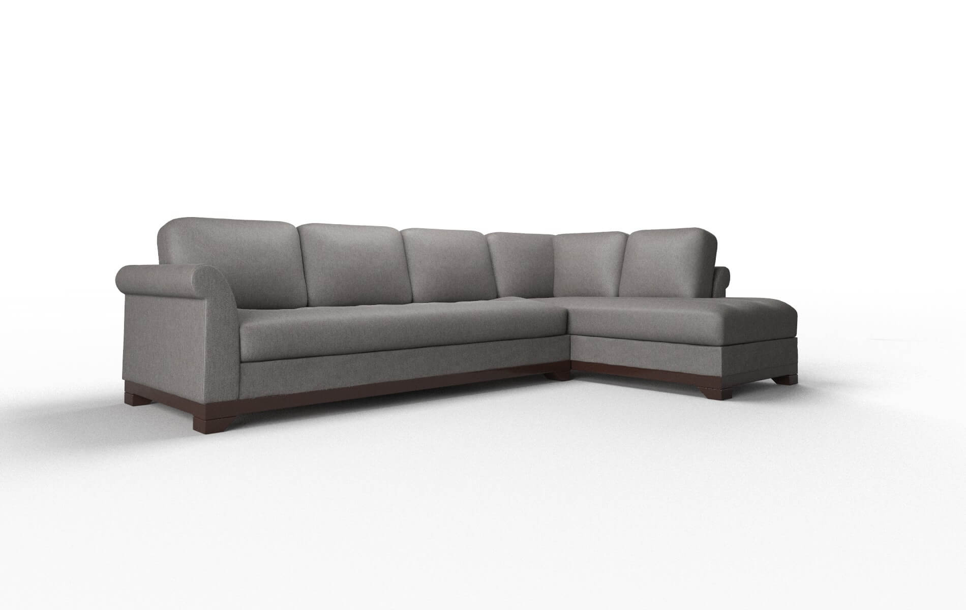 Denver Cosmo Charcoal Panel espresso legs 2